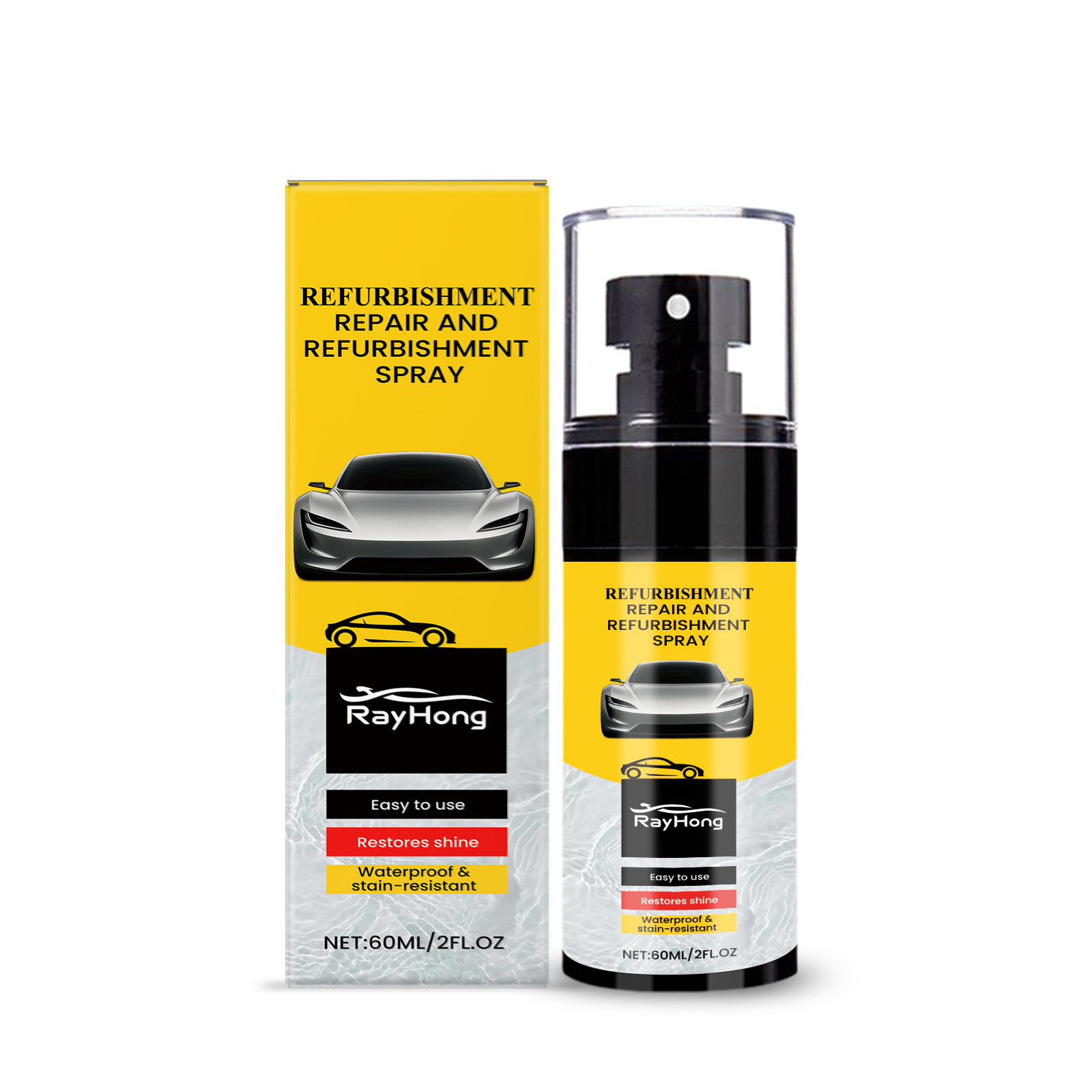 Rayhong Automotive Plastic Refurbishment Spray, Automotive Interior Plastic Coating Refurbishment