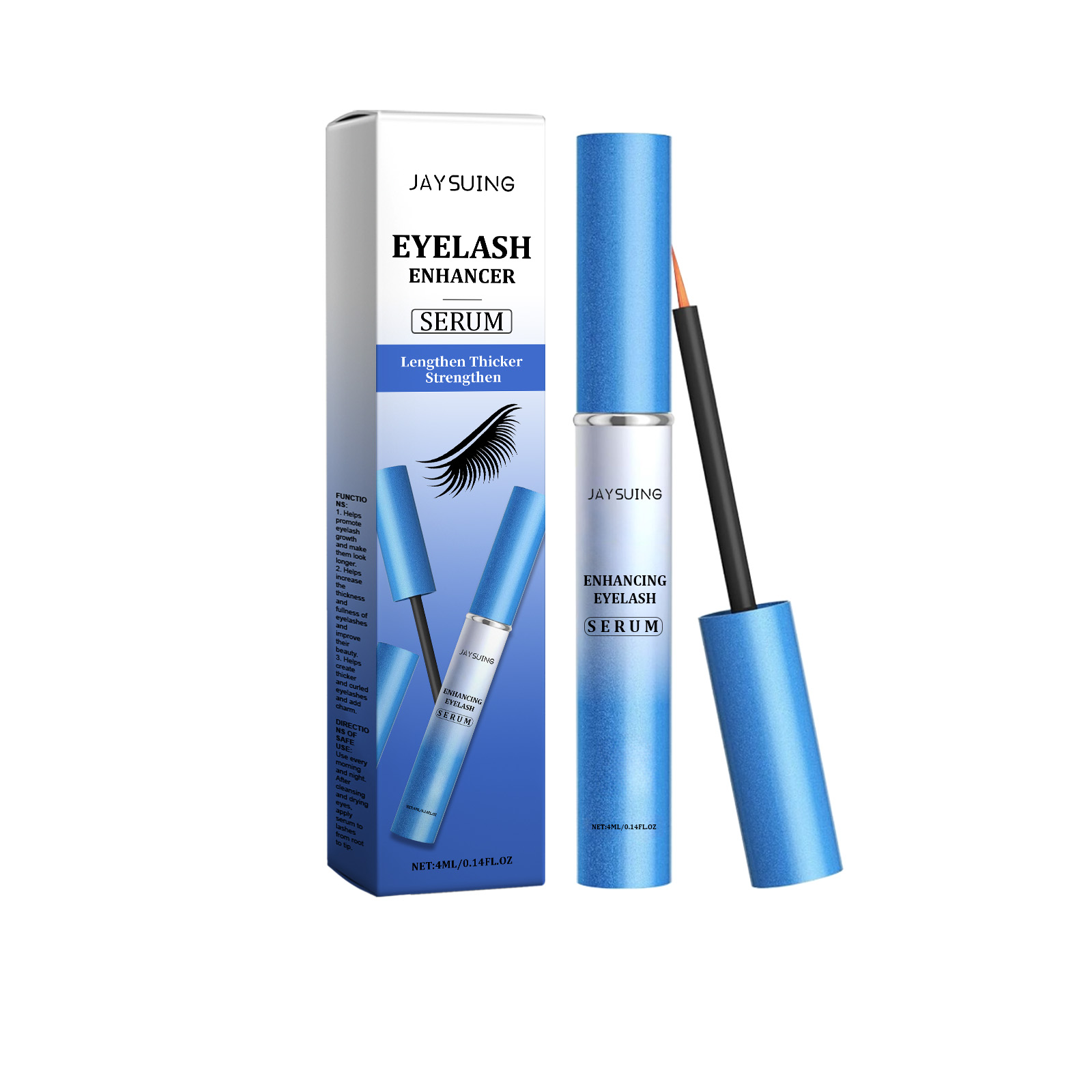 Jaysuing Mascara, Curls Naturally Without Makeup Smudging. It Is Waterproof, Sweat-Proof And Not