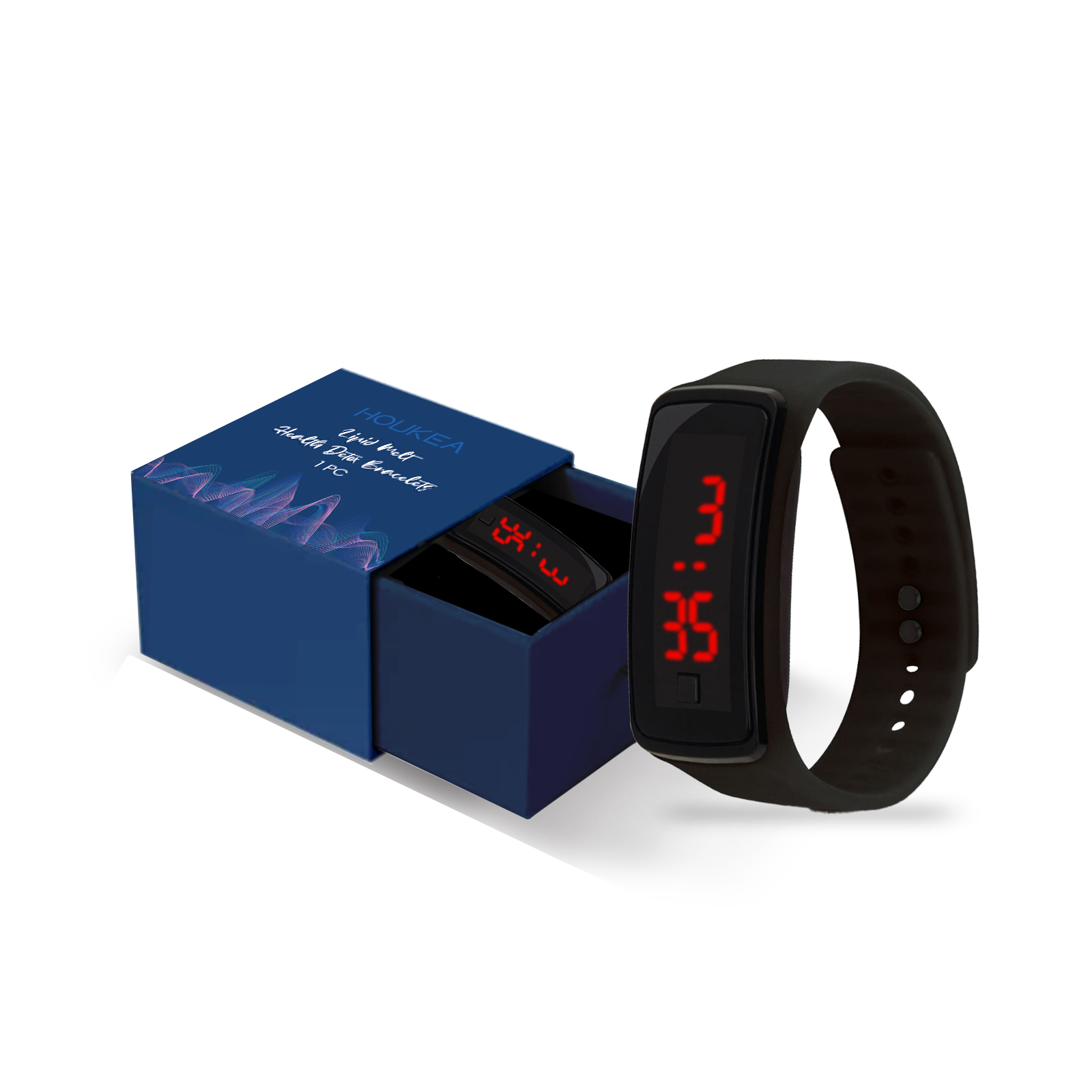 Houkea Fashion Sports Watch All Fashion Outdoor Fitness Sports Daily Time Management Convenient
