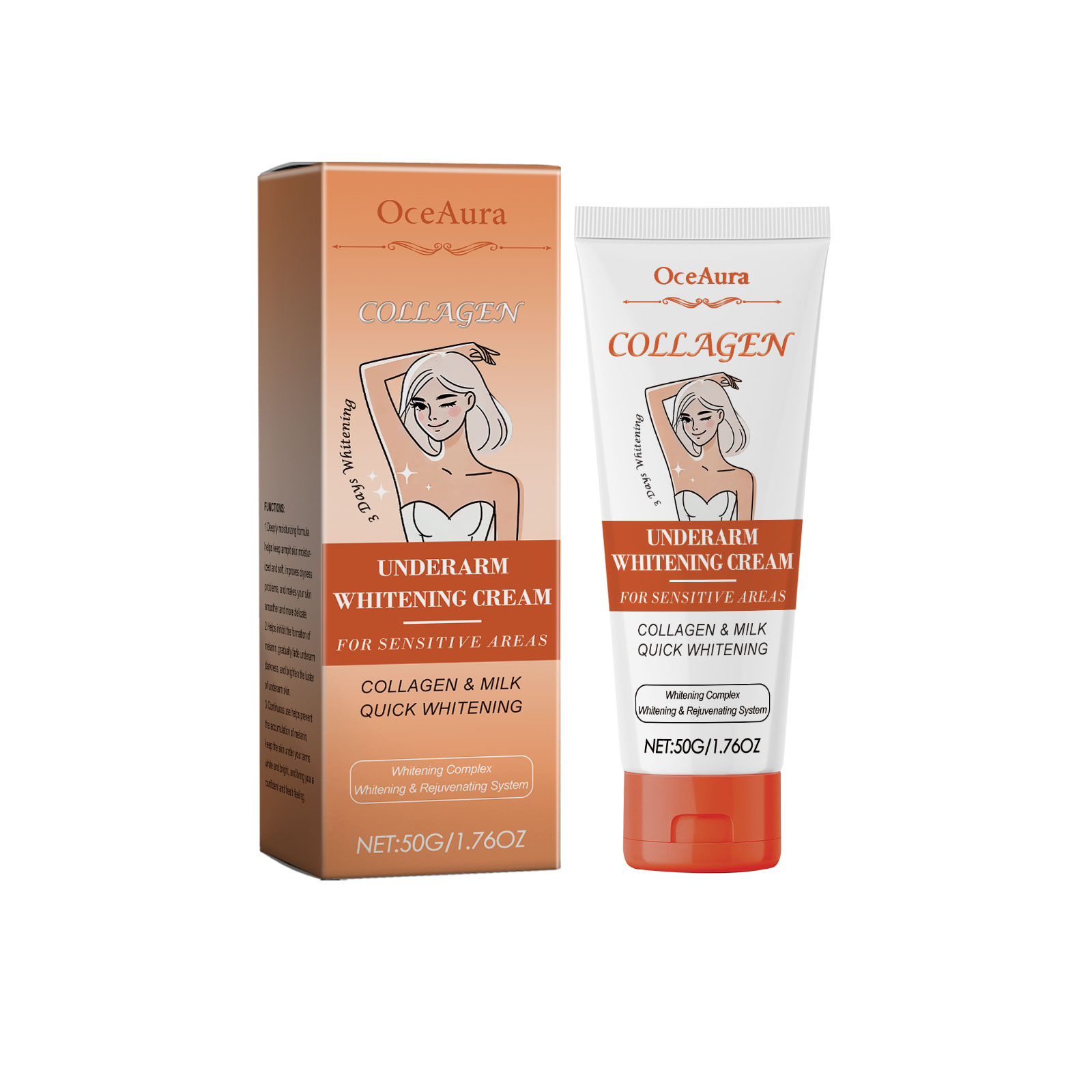 OceAura Underarm Skin Care Cream Underarm Skin Joint Black And Delicate Moisturizing Cream