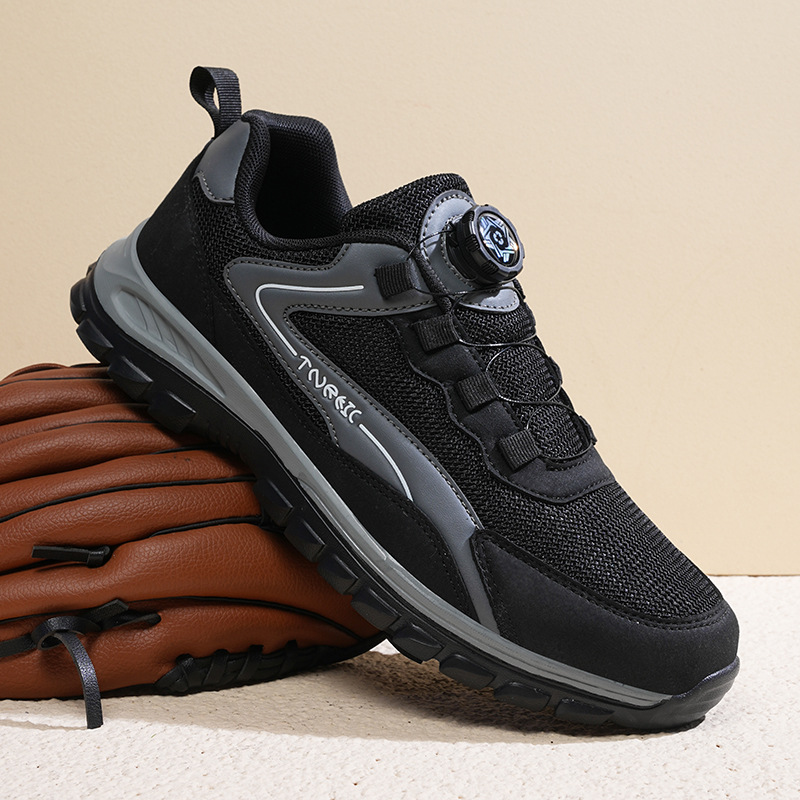 Unisex Sports Casual Shoes Breathable Walking Shoes Outdoor Hiking Trekking Men's Mesh Elderly Shoes Walking Shoes