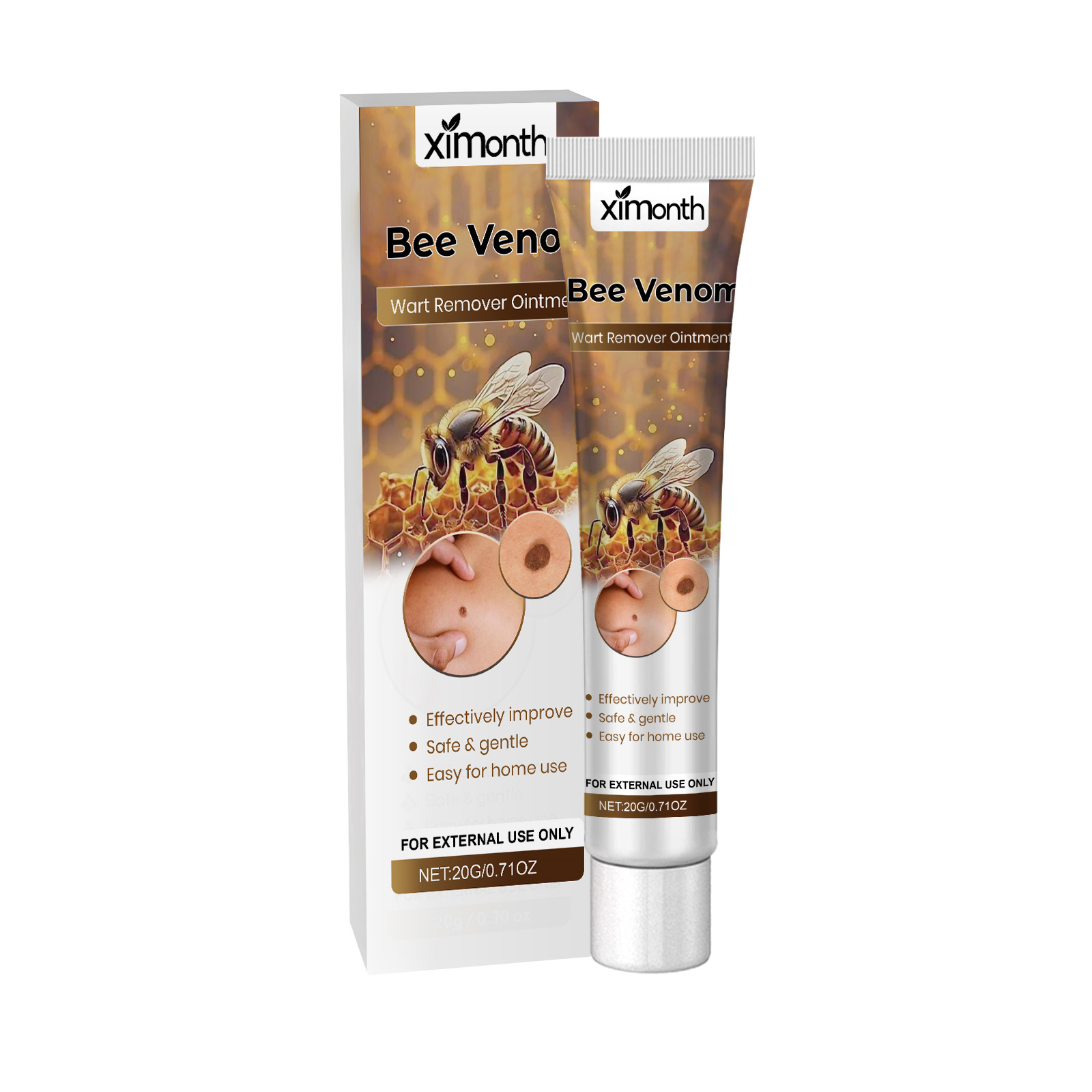 Ximonth Bee Venom Keyo Ointment, Gently Cleans Body Skin And