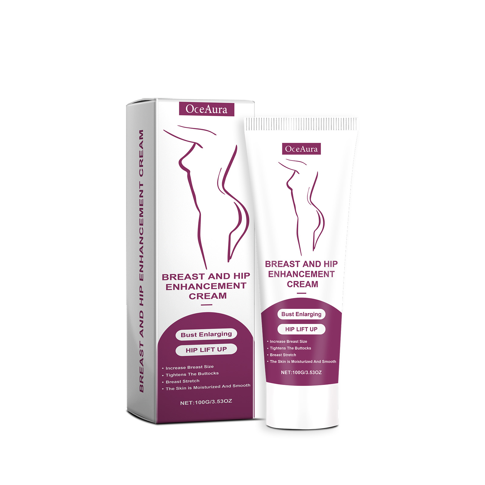 OceAura Buttock And Chest Care Cream Buttock And Chest Skin Moisturizing Care Elastic Moist And