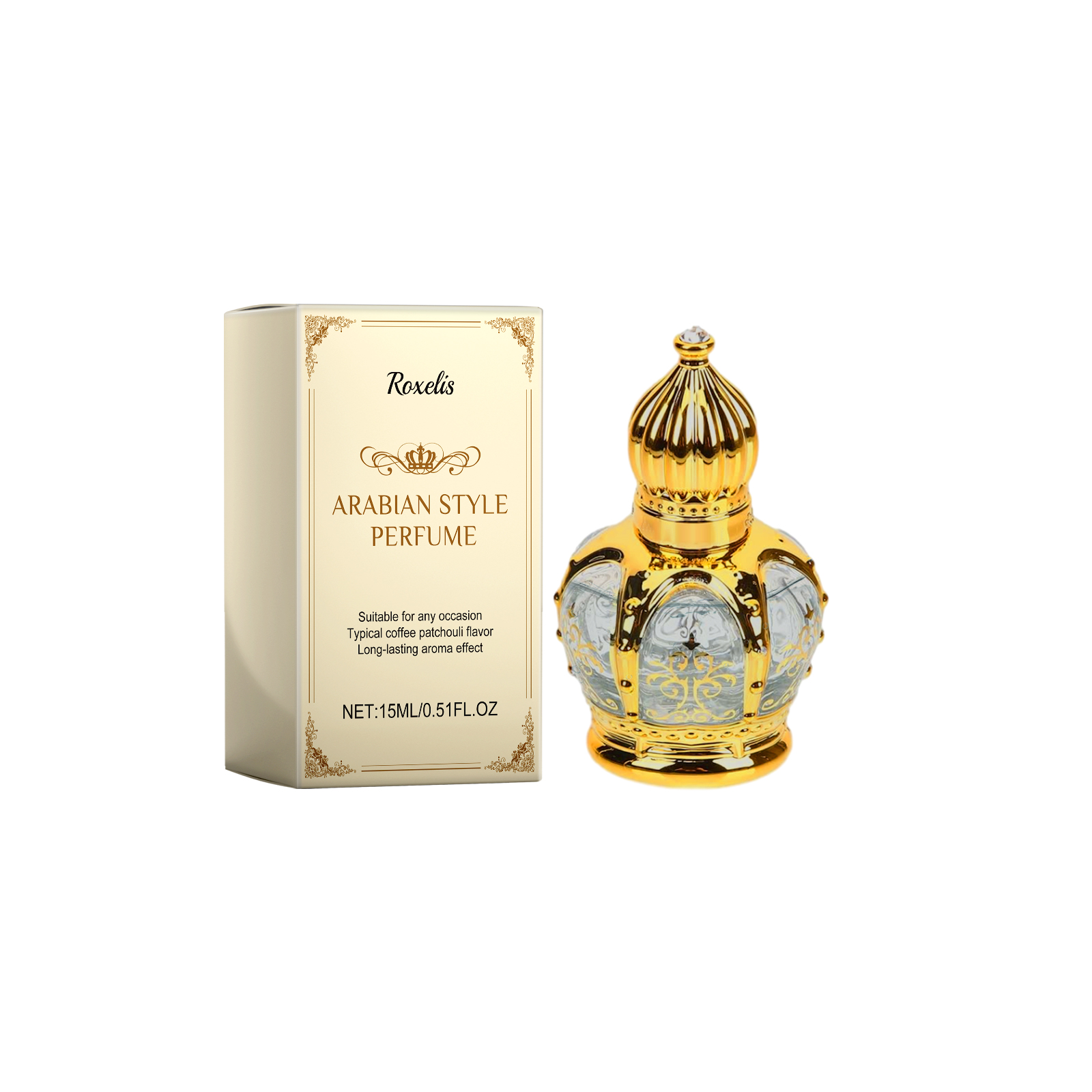 Roxelis Coffee Patchouli Fragrance Natural Fresh Light Elegant Long Lingering Fragrance Show Charm