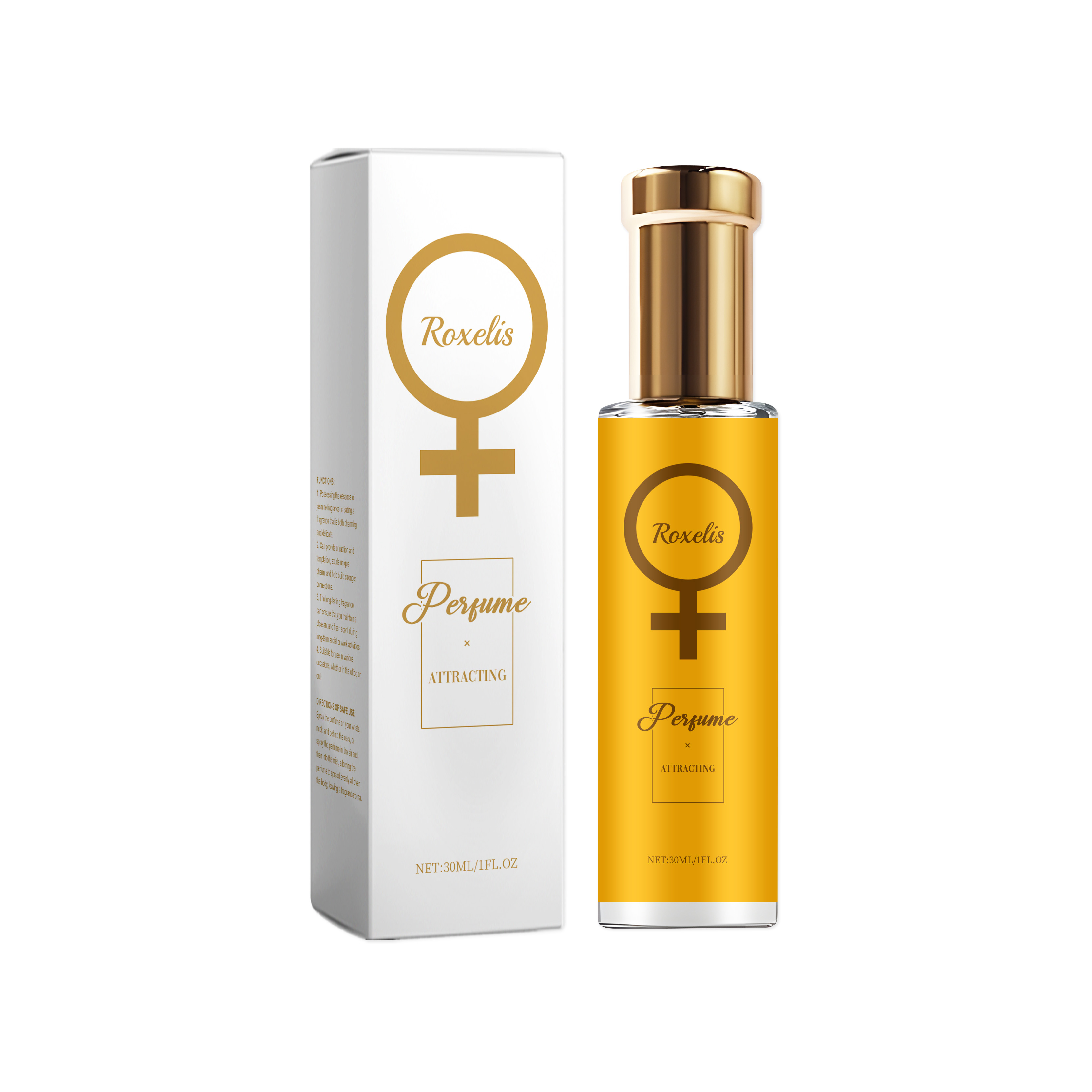 Roxelis Jasmine Women's Perfume Delicate Light Floral Tone Exudes Charm Natural Fresh Fragrance