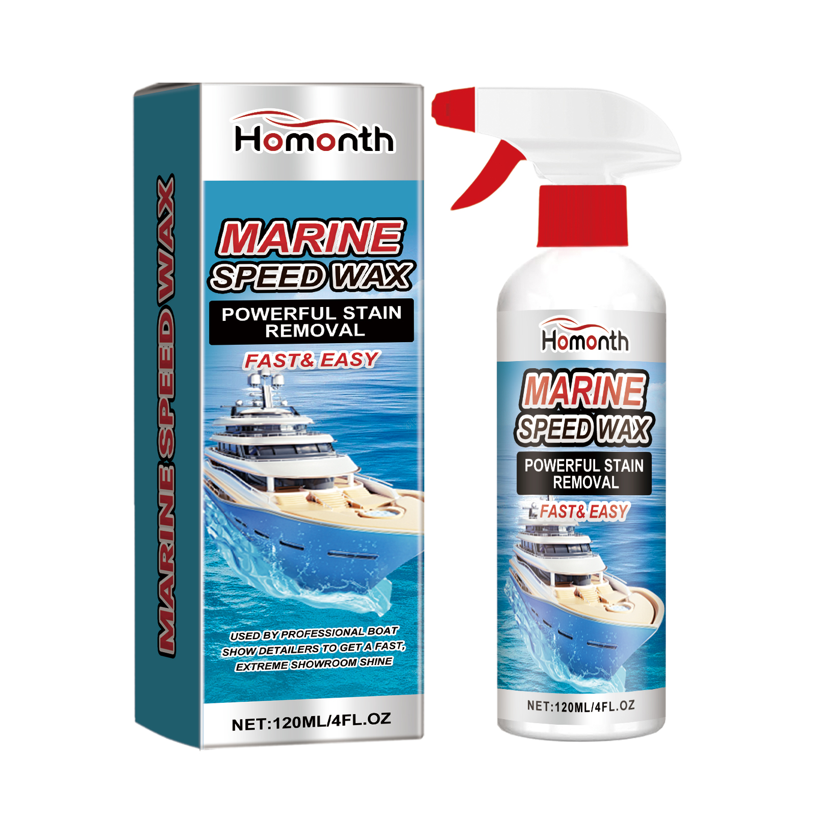 Homonth Marine Foam Cleaning Agent, Maintenance, Cleaning And Decontamination Marine Hull Portable