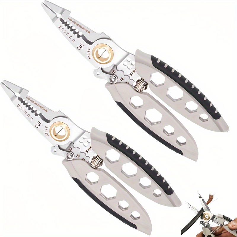 The Multi-Functional Wire Stripper (White Center 7 Inches), Special Tool For Ele