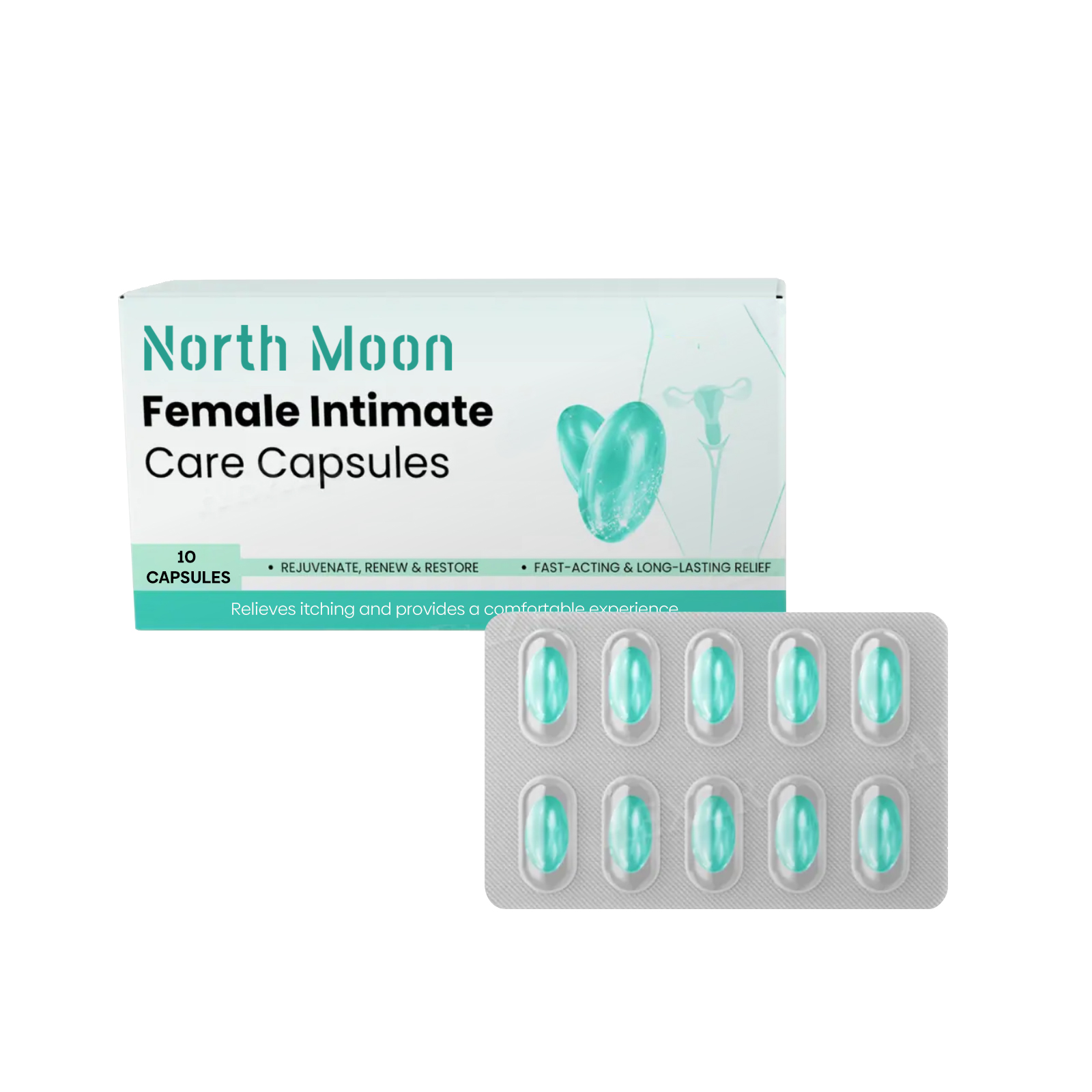 North Moon Women's Body Care Capsule Mild formula Refreshing Deodorization care body balance