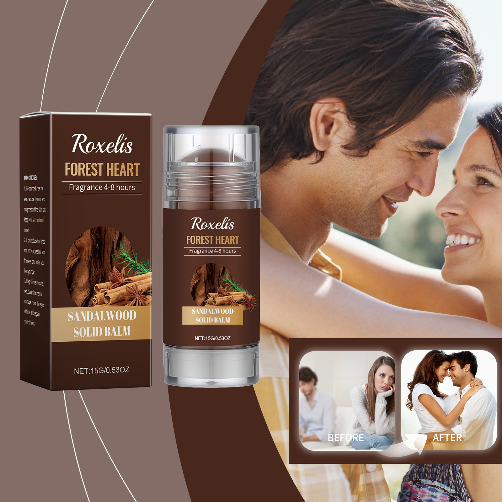 Roxelis balm styled for a romantic evening refresh
