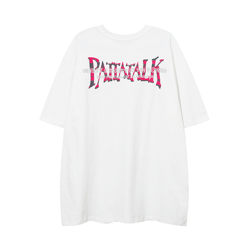 T-shirt couple blanc