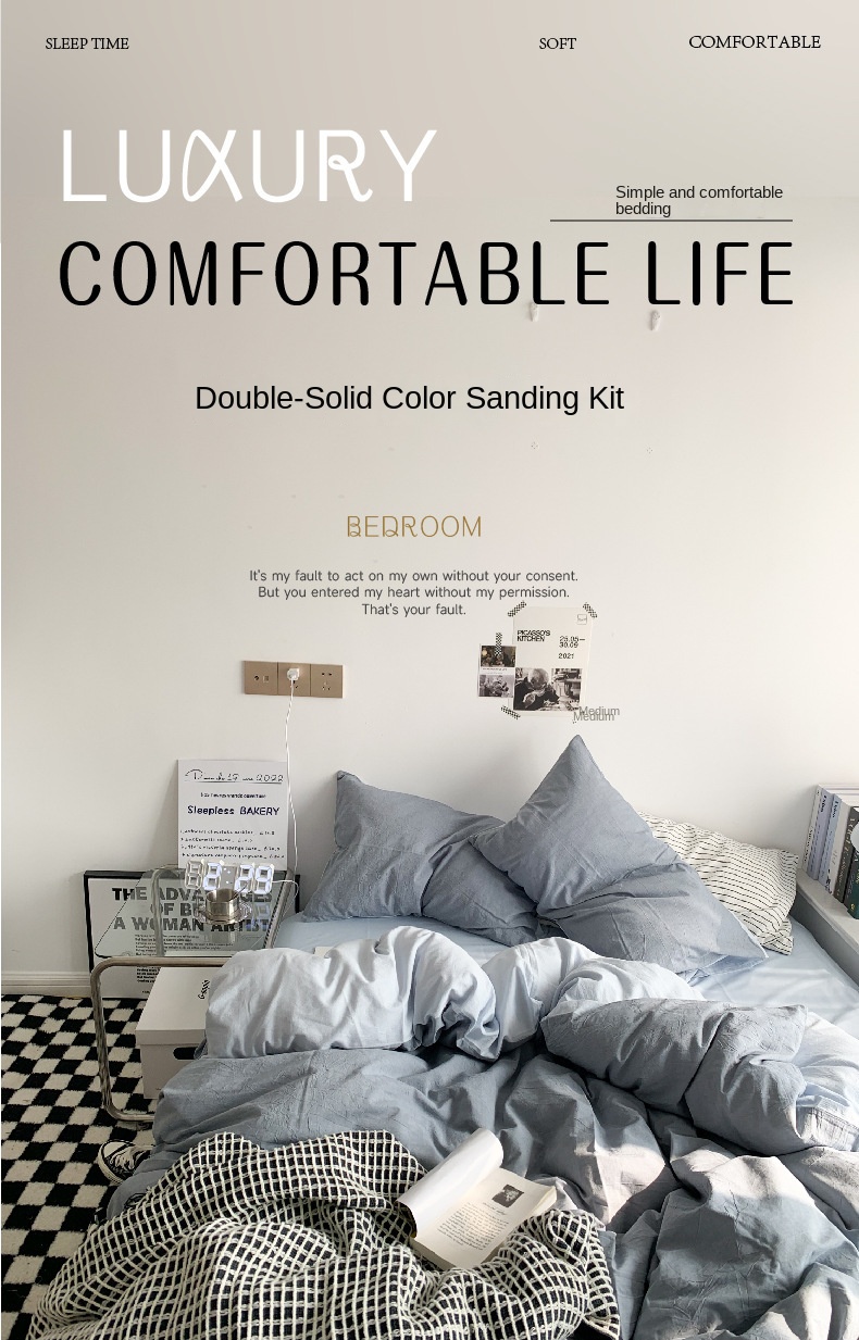 Solid Color Simple Four-Piece Set Flannel Quilt Cover - Summer Washed Cotton Bedding -Three-Piece Set, obors.com Solid Color Simple Four-Piece Set Flannel Quilt Cover - Summer Washed Cotton Bedding -Three-Piece Set, https://obors.com/product/solid-color-simple-four-piece-set-flannel-quilt-cover-summer-washed-cotton-bedding-three-piece-set/
