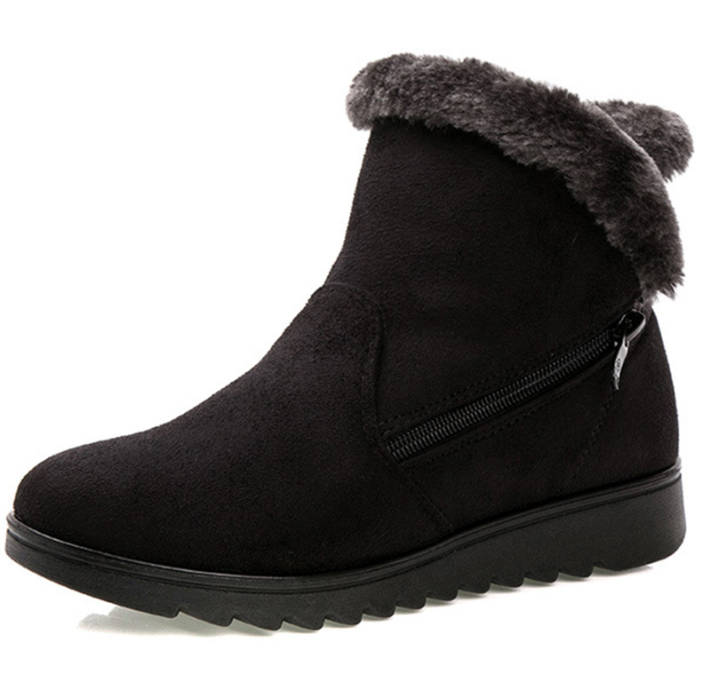 Women's warm cloth shoes, elderly snow boots image 4