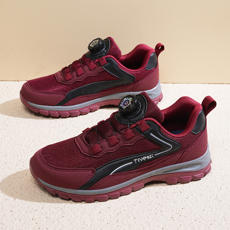 Unisex Sports Casual Shoes Breathable Walking Shoes Outdoor Hiking Trekking Men's Mesh Elderly Shoes Walking Shoes