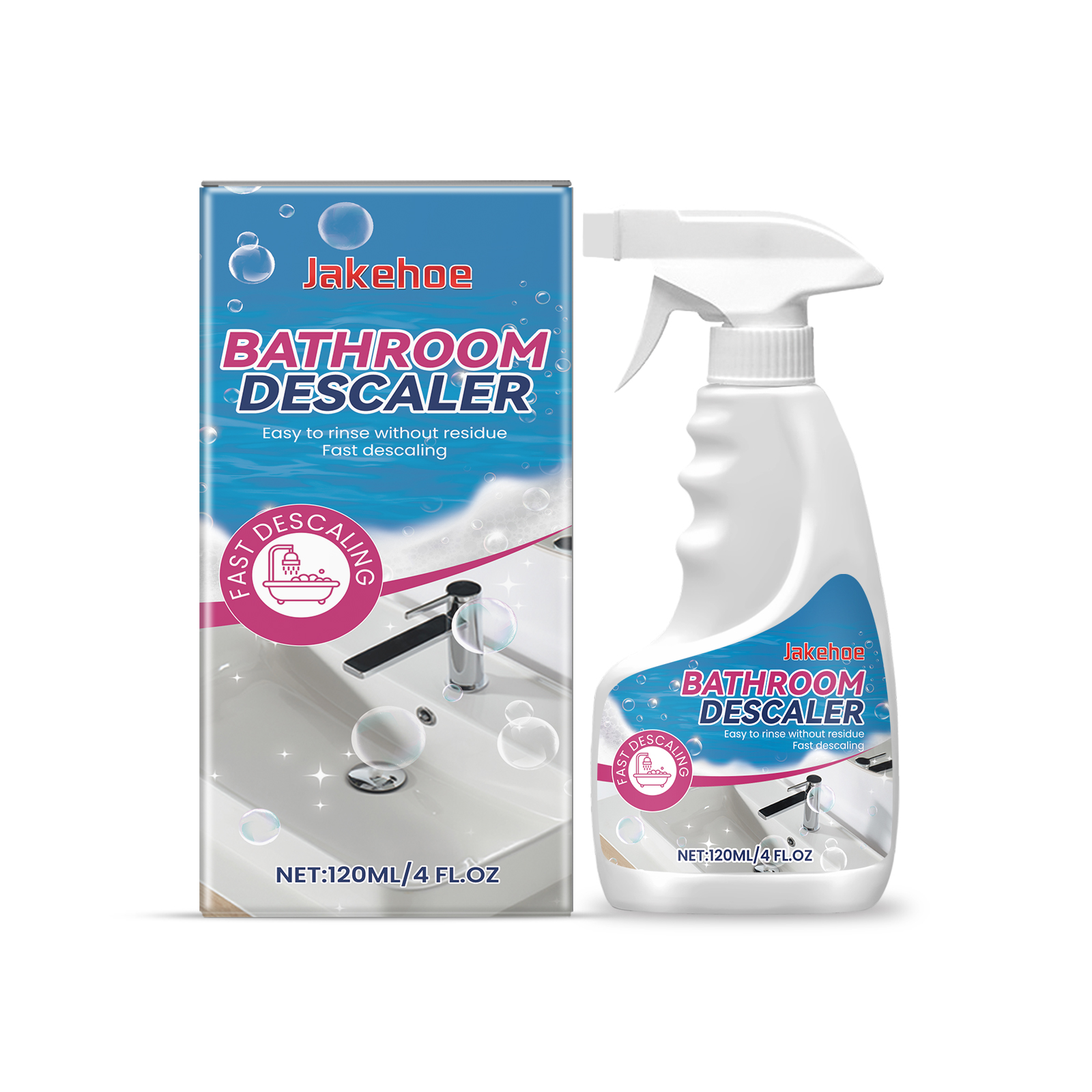 Jakehoe Bathroom Descaling Cleaner Bathroom Kitchen Multi-Fu