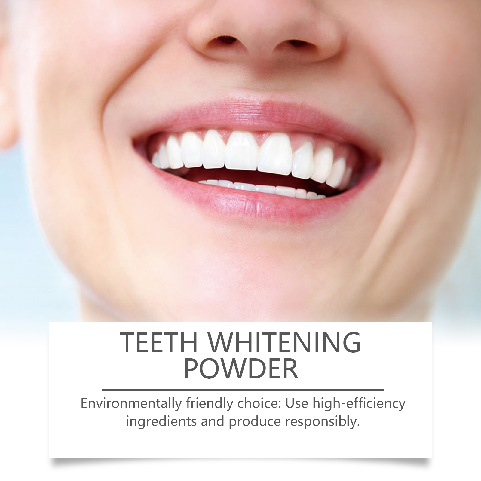 Whiter-looking smile with gum-conscious powder care