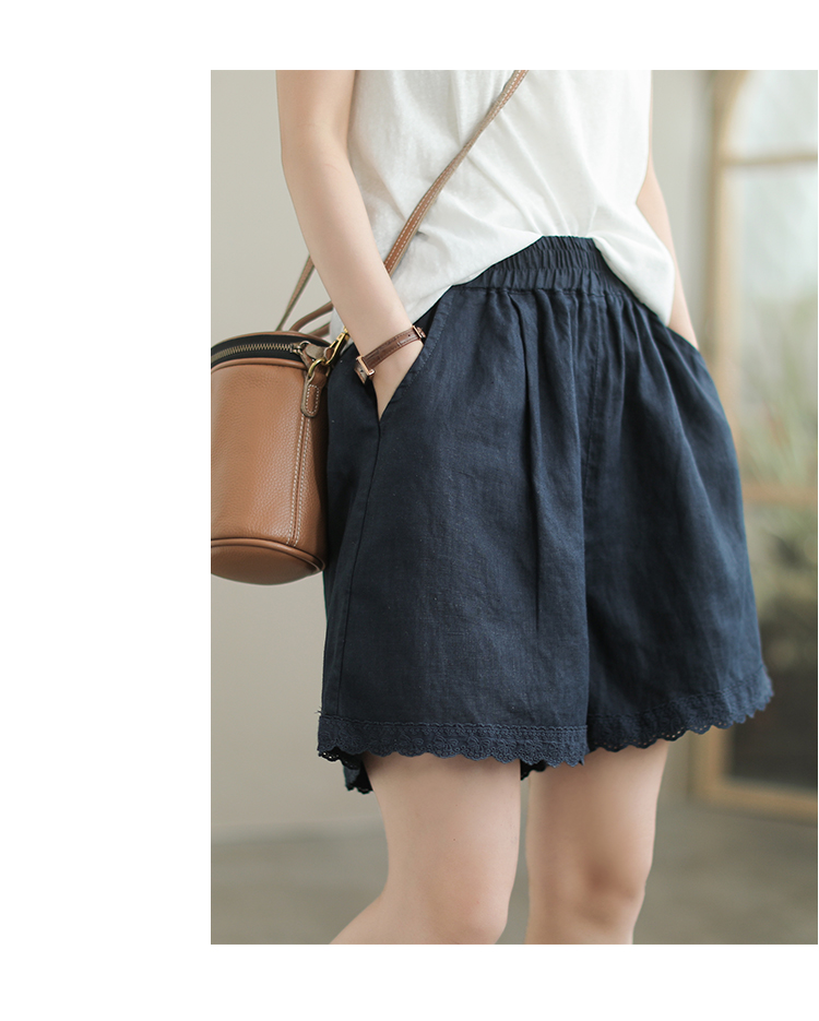 Linen Shorts Women Summer Fashion Casual Personality Women's Capri Pants 66F77D45D925430D2244BD05B3BC8338