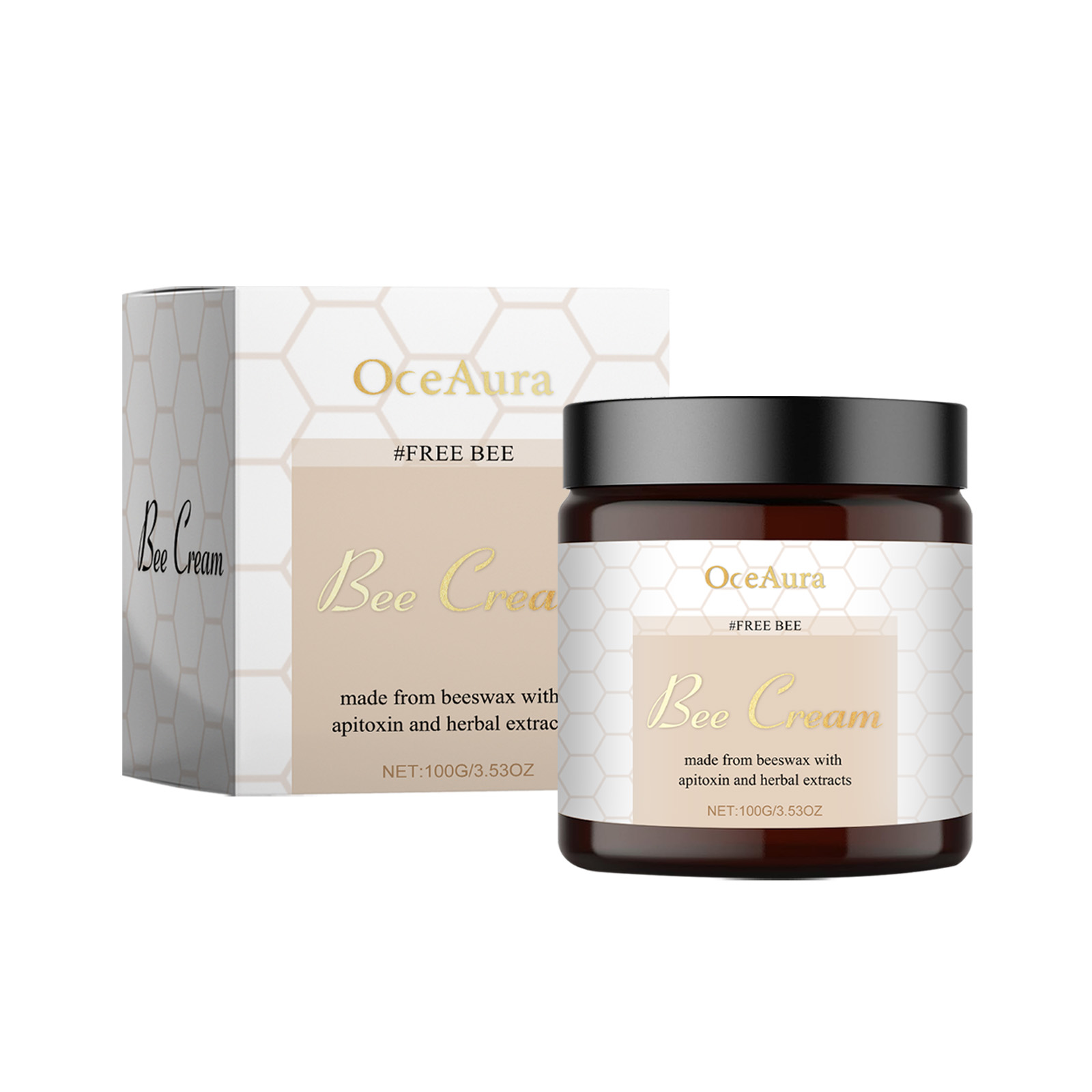 OceAura Bee Venom Care Cream Daily Body Skin Discomfort Moisturizing Moisturizing Massage Topical
