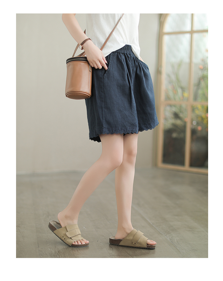 Linen Shorts Women Summer Fashion Casual Personality Women's Capri Pants 6BB6CFF0F3176CDEBEDB66CCDD8BB8EC