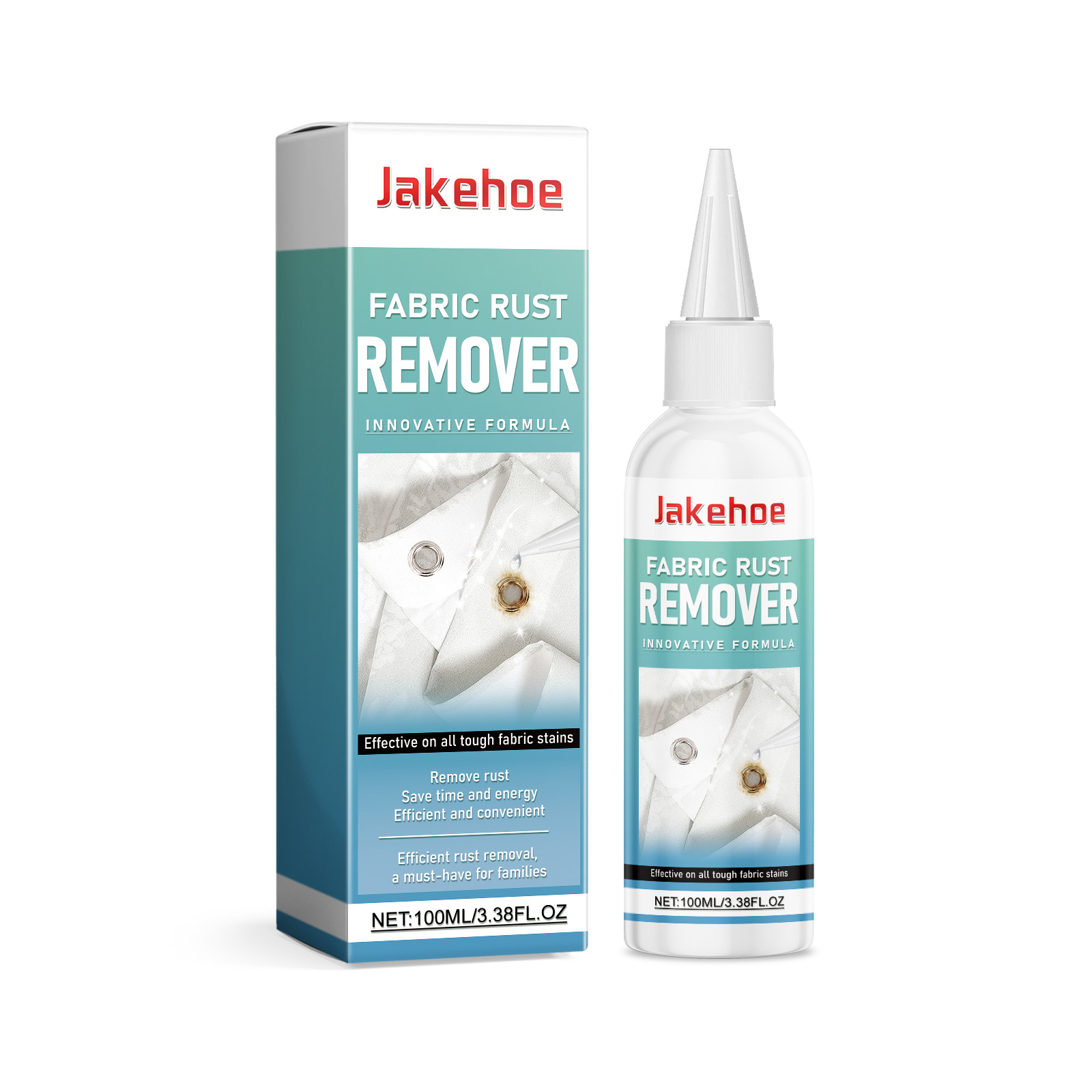 Jakehoe Fabric Rust Remover For Clothing Cleaning And Color Protection Gentle Yellow Edge Cleaner