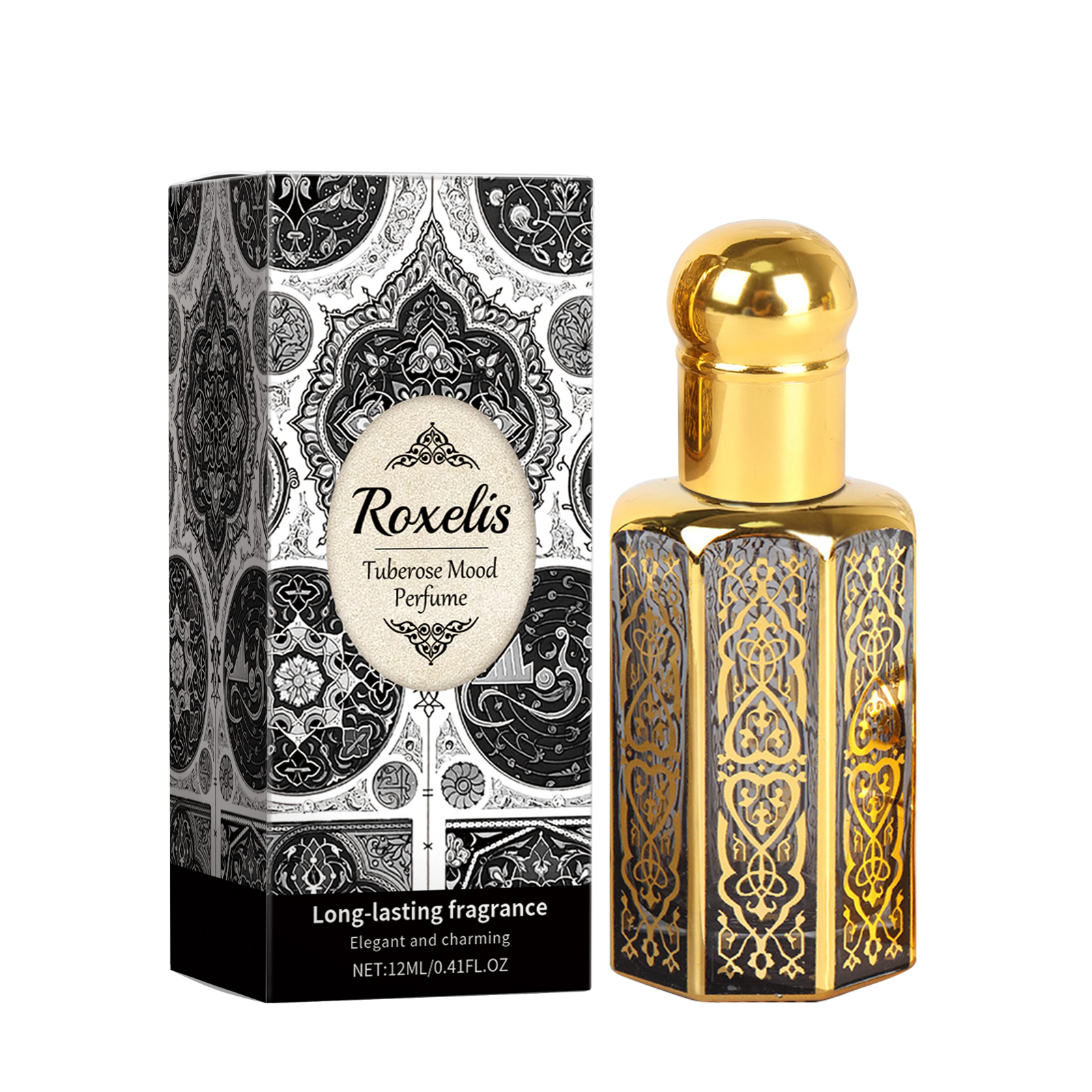 Roxelis Arabian Style Perfume Evening Fragrance Natural Fresh Light Elegant Fragrance Keep Portable