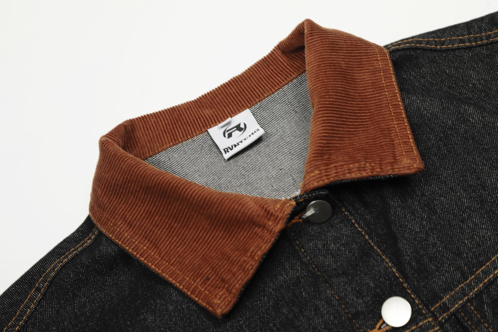 Retro Washed Denim Workwear Jacket