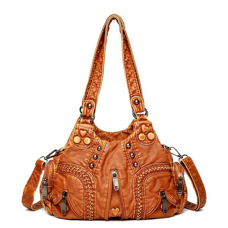Vintage women's handbag large capacity single shoulder crossbody bag
