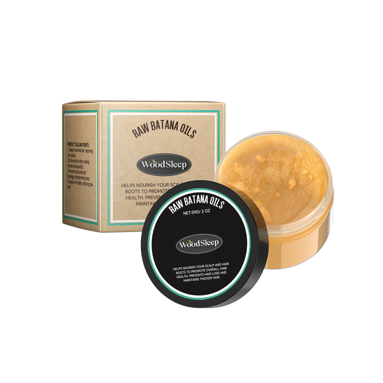 WoodSleep Batana Hair Mask Nourishes And Softens Hair And Restores Dry Scalp Mask