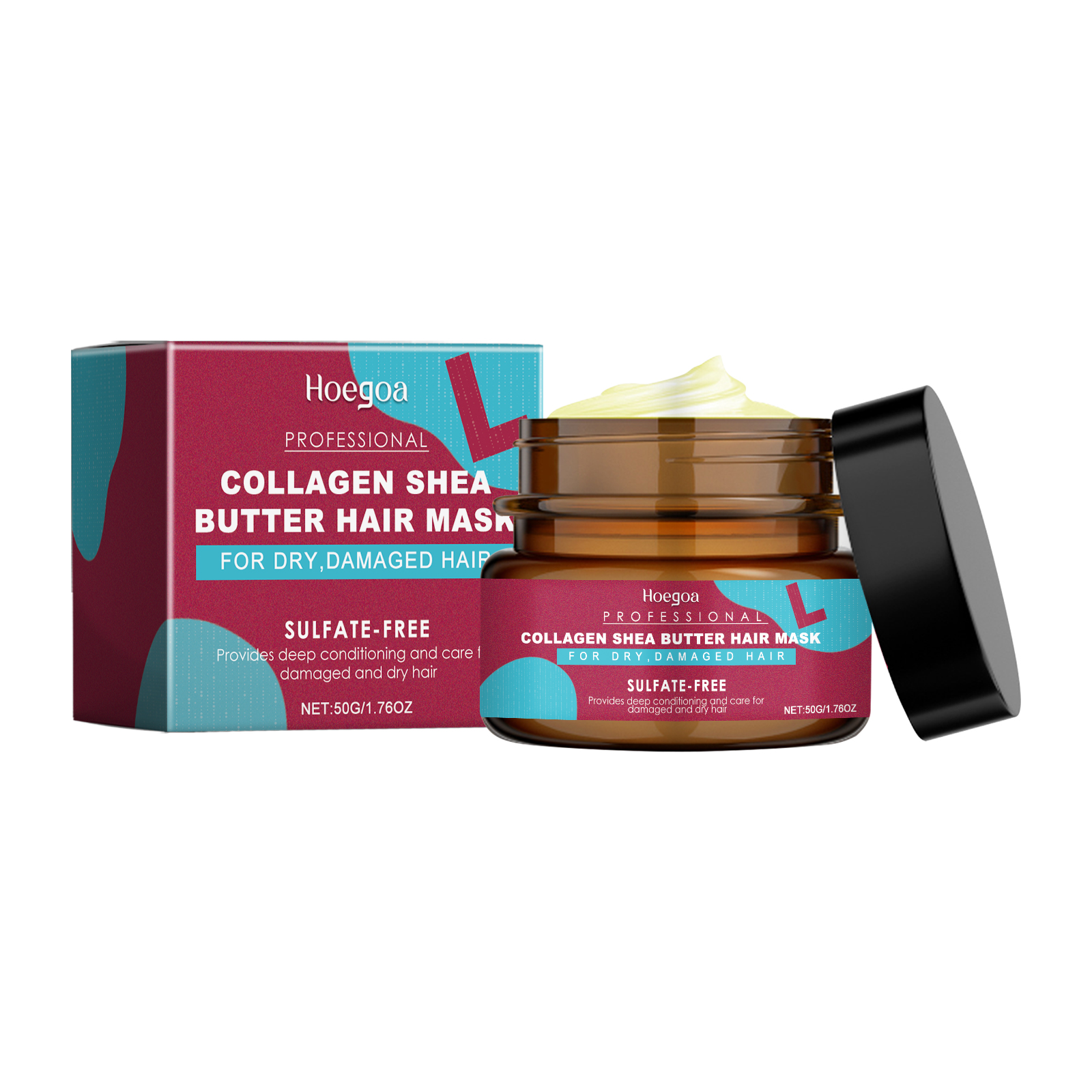 Hoegoa Keratin Hair Mask Restores And Nourishes Dry Hair With A Shiny Keratin Mask