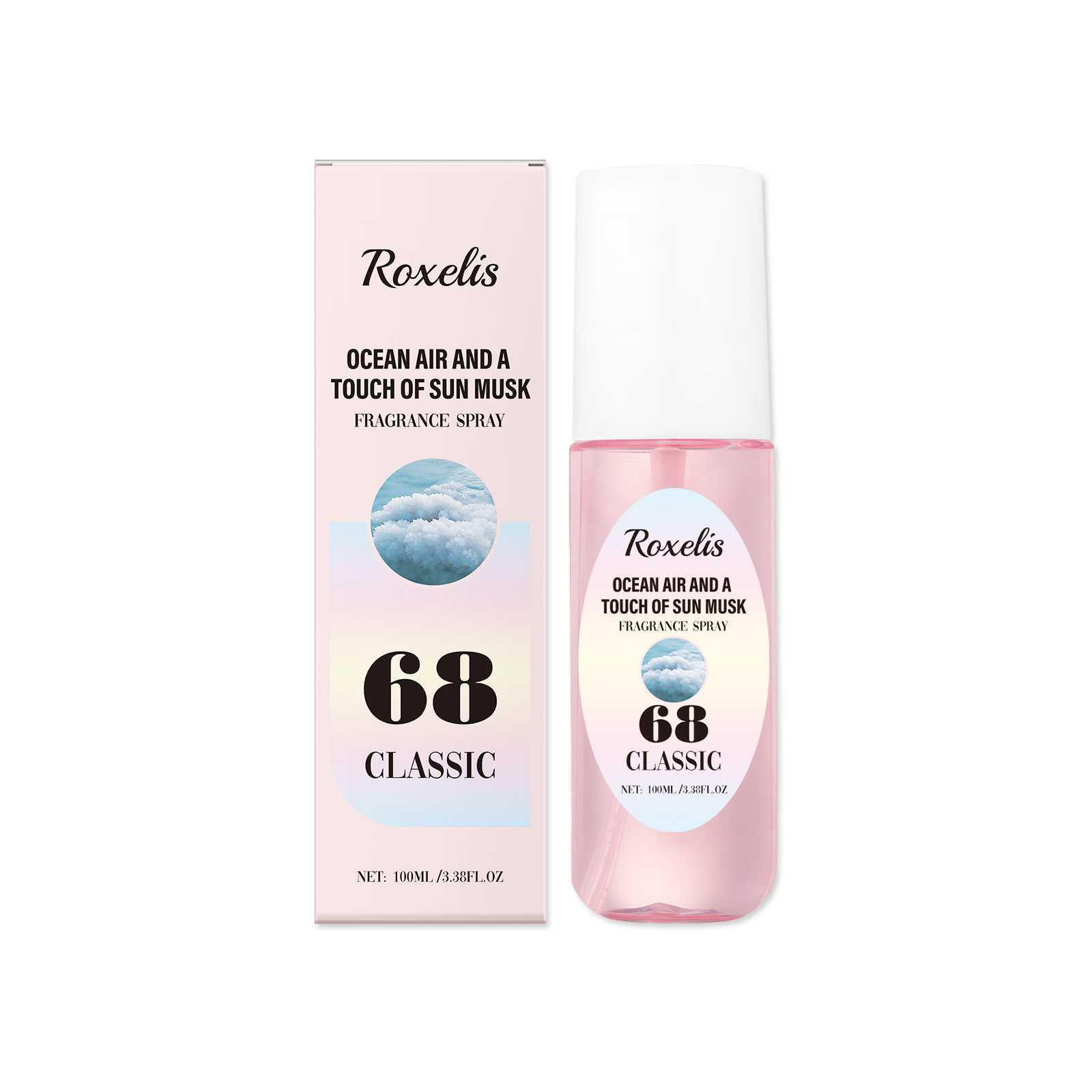 Roxelis Light Sea Salt Body Spray Long-Lasting Fragrance To Remove Odors Fresh Elegant Fresh Perfume