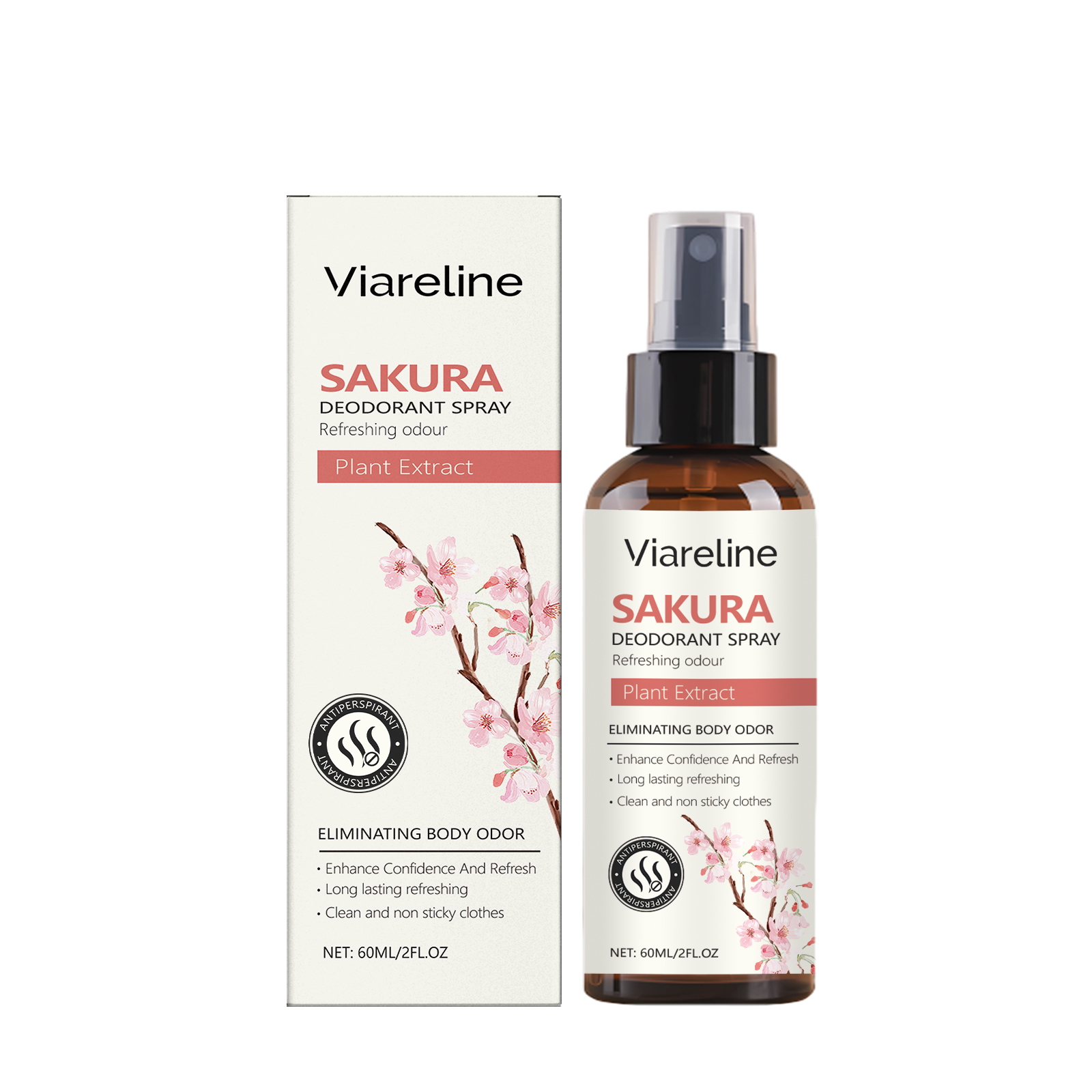 Viareline Cherry Blossom Fresh Spray To Remove Smell Fresh F