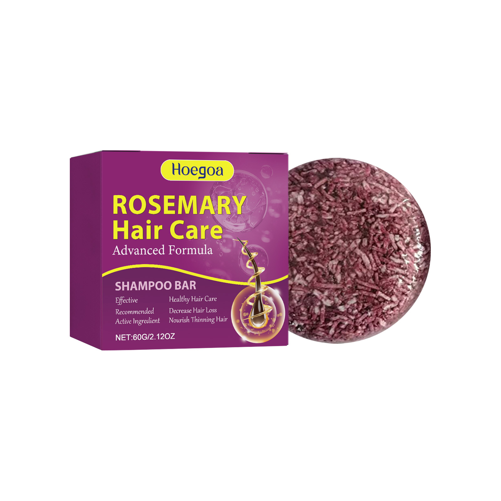 Hoegoa Hair Care Soap Plant Essence Shampoo Cleanser Manual Essential Oil Soap Moisturizes And
