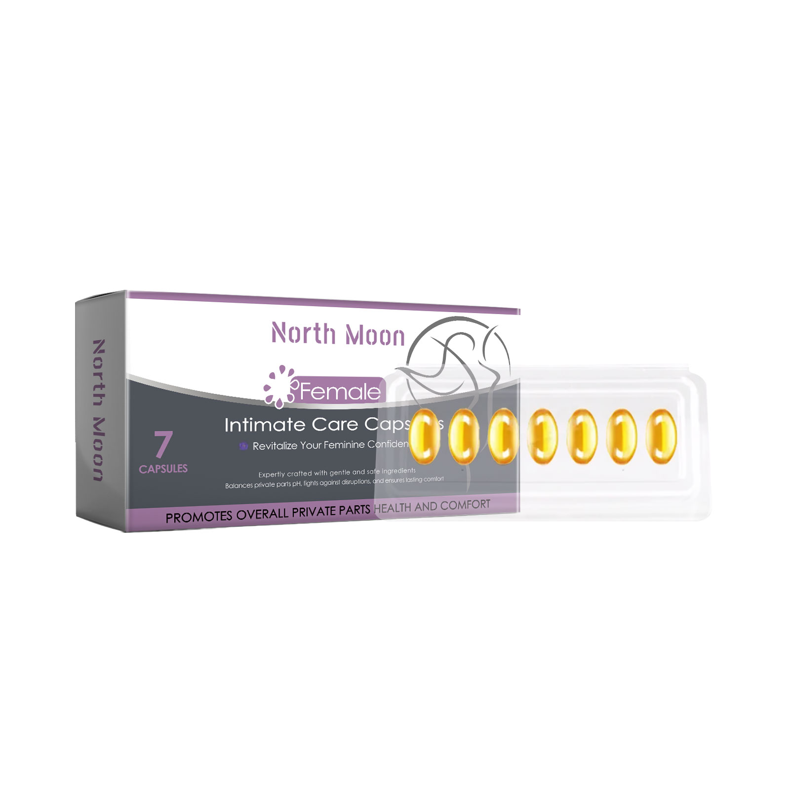North Moon Women's Body Care Capsules Gentle Body Care Moisturizing Daily Refreshing Comfort