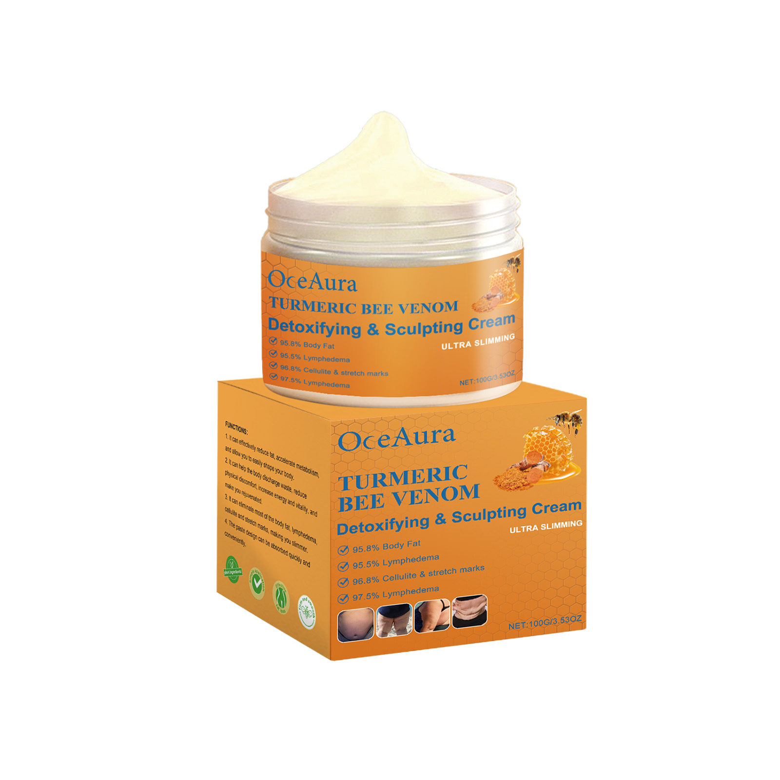 OceAura Body Massage Cream Gentle Ingredients Nourish The Body Skin With Elegant Light Comfort Apply