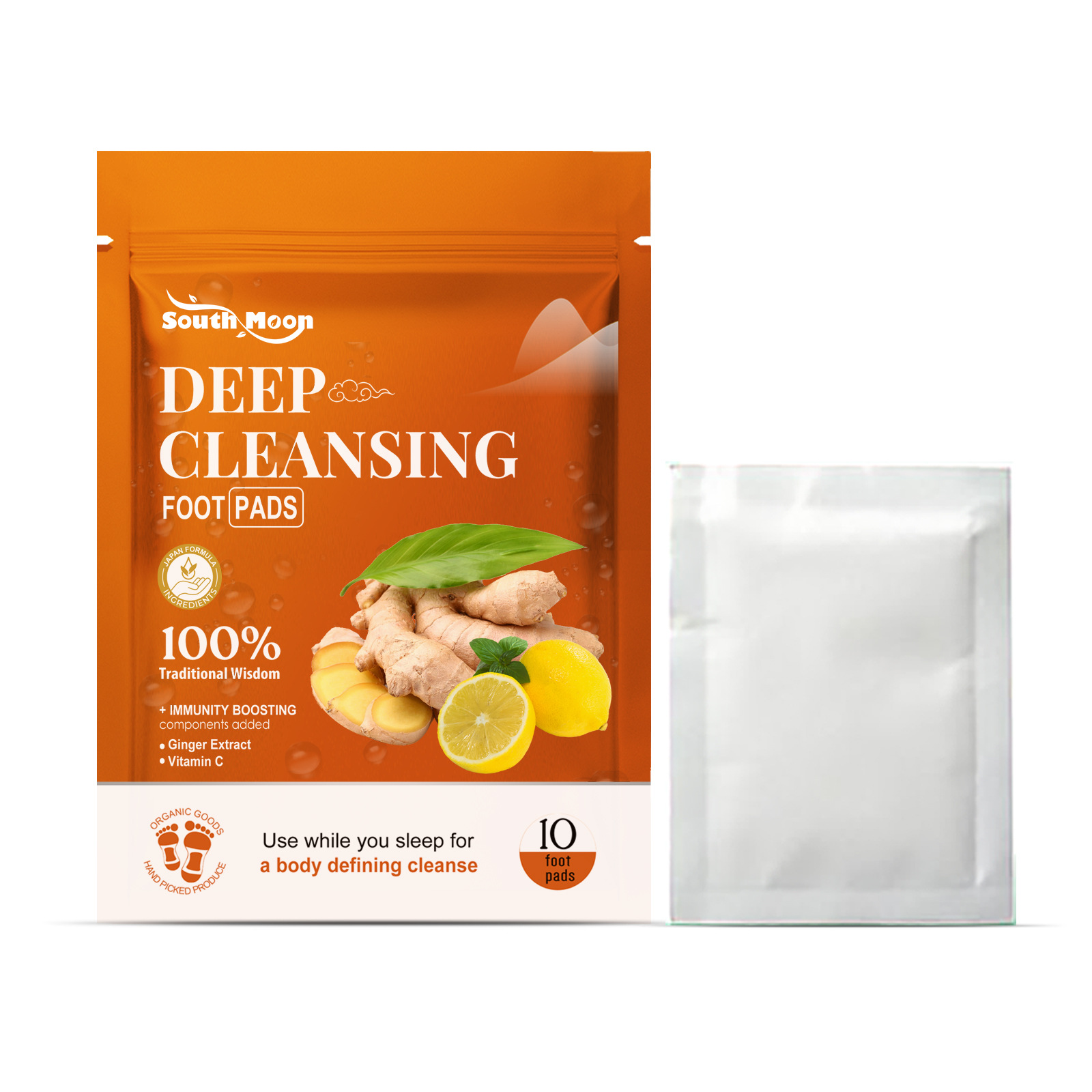 South Moon Ginger Deep Cleansing Foot Patch To Relieve Gentle Care Of Physical Discomfort Foot Care
