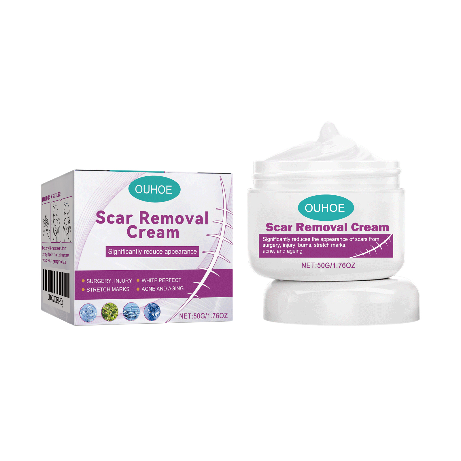 OUHOE Skin Care Cream Gently Nourishes And Lubricates Improving Skin Daily Care Facial Body Cream