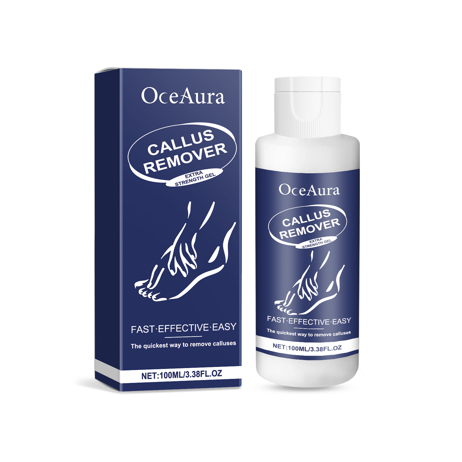 OceAura Foot Exfoliating Gel Gentle Moisturizing Care Softens Foot Skin Dead Skin Gel