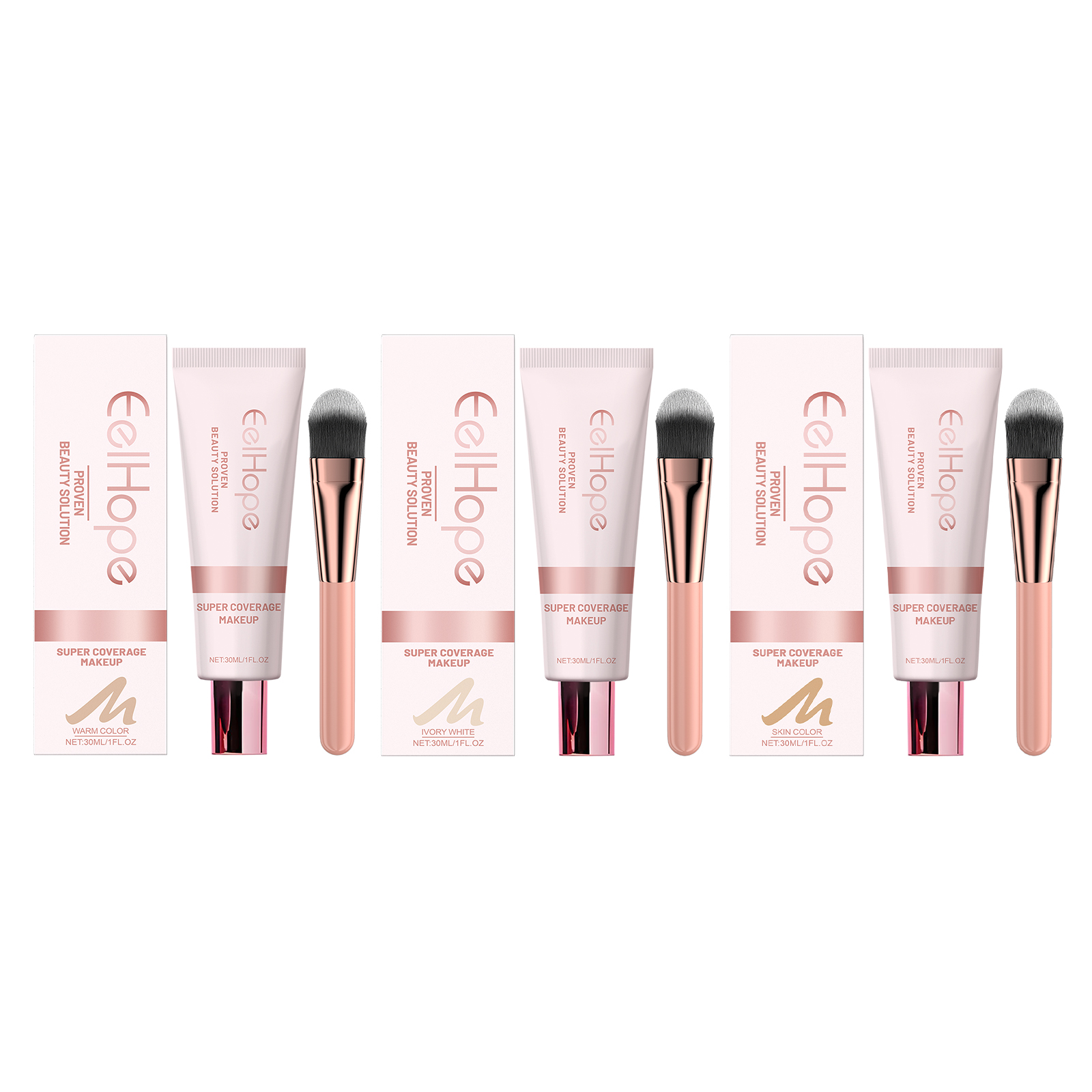 Eelhope Concealer Liquid Foundation Natural Lightweight Moisturizing And Brightening Concealer