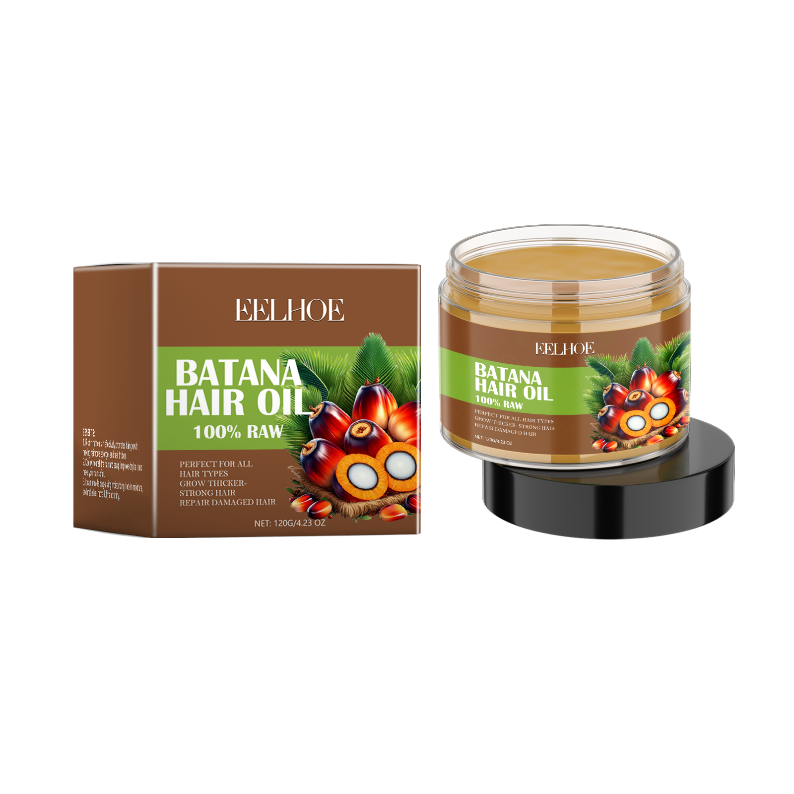 EELHOE Batana Hair Care Oil Nourishes And Moisturizes Soft And Glossy Hair Care Oil