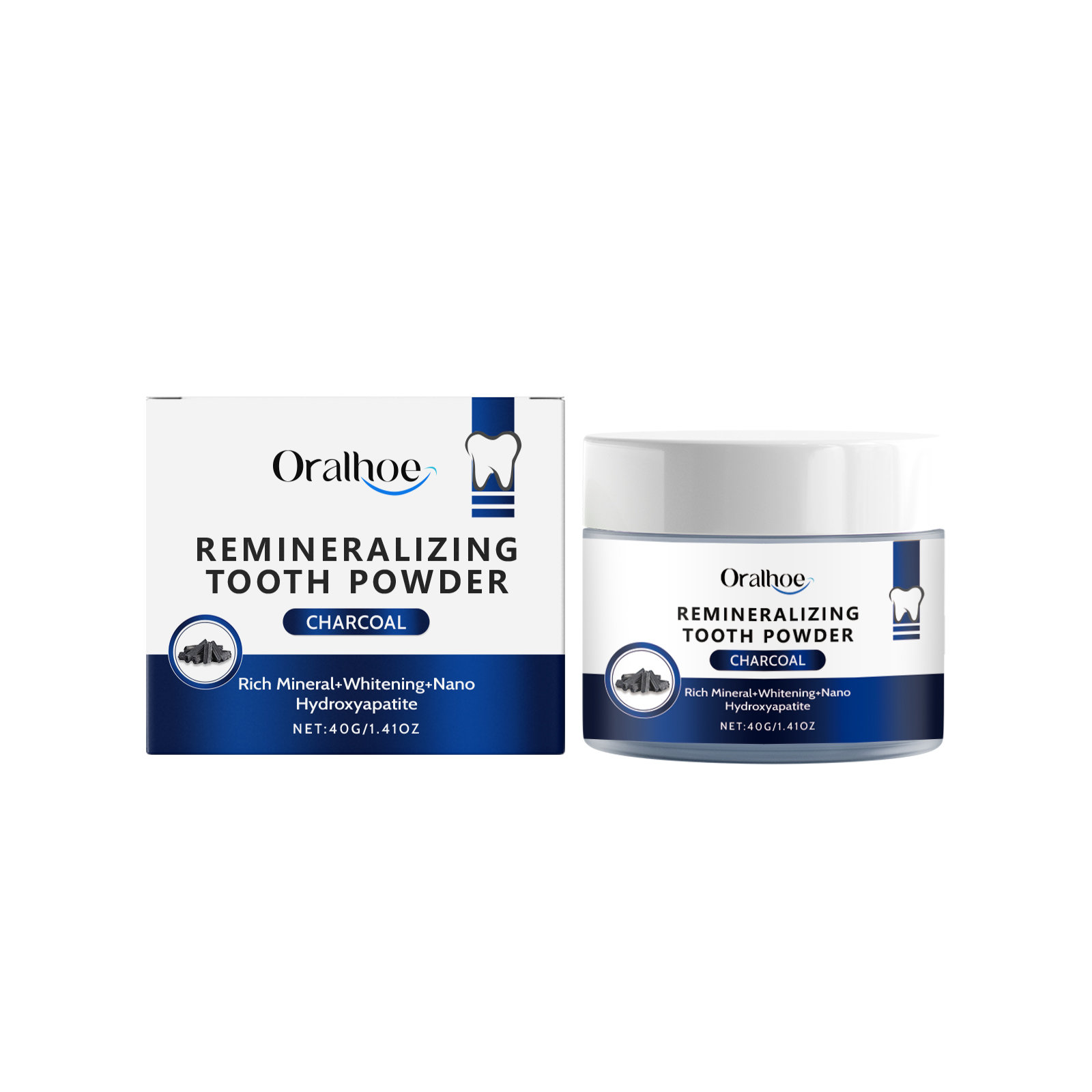 Oralhoe Bamboo Charcoal Teeth Cleaning Powder Fresh And Gentle Ingredients Clean Teeth Daily Care