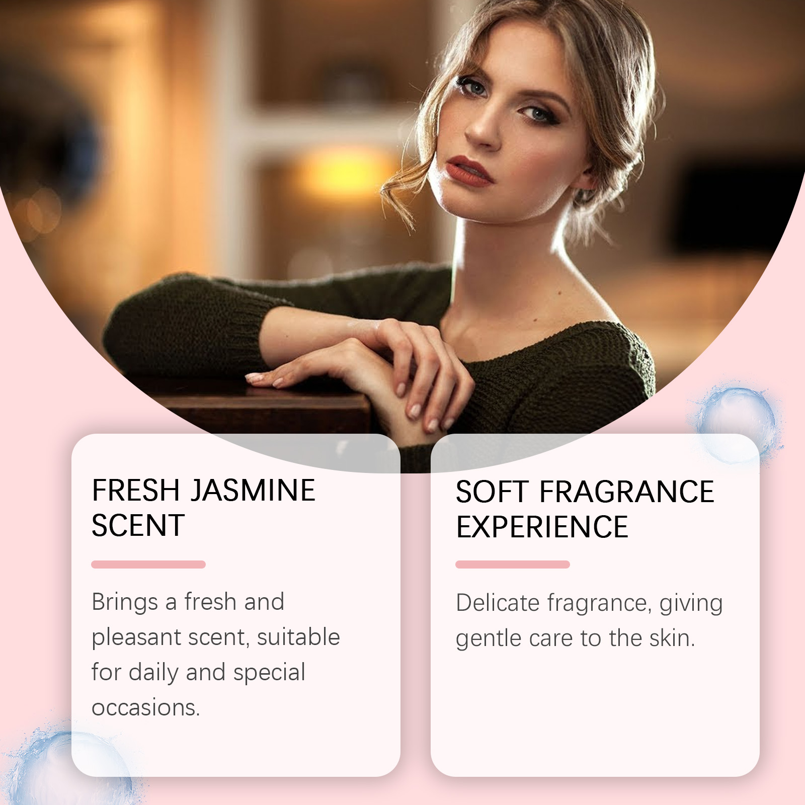 Fresh jasmine fragrance for daily and evening wear