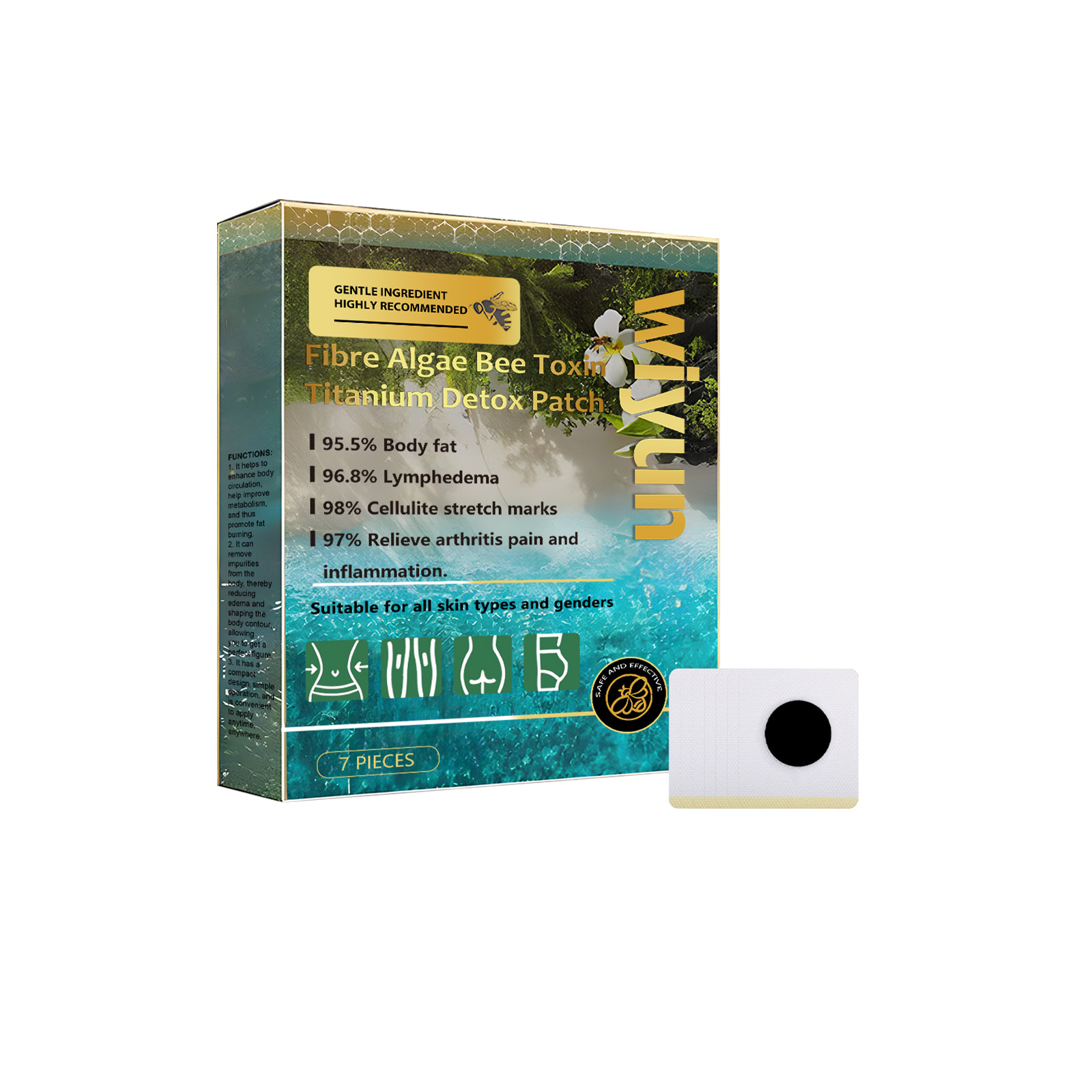 Wiyun Body Care Patch, Gentle Moisturizing Care For Lazy Skin Daily Body Patch