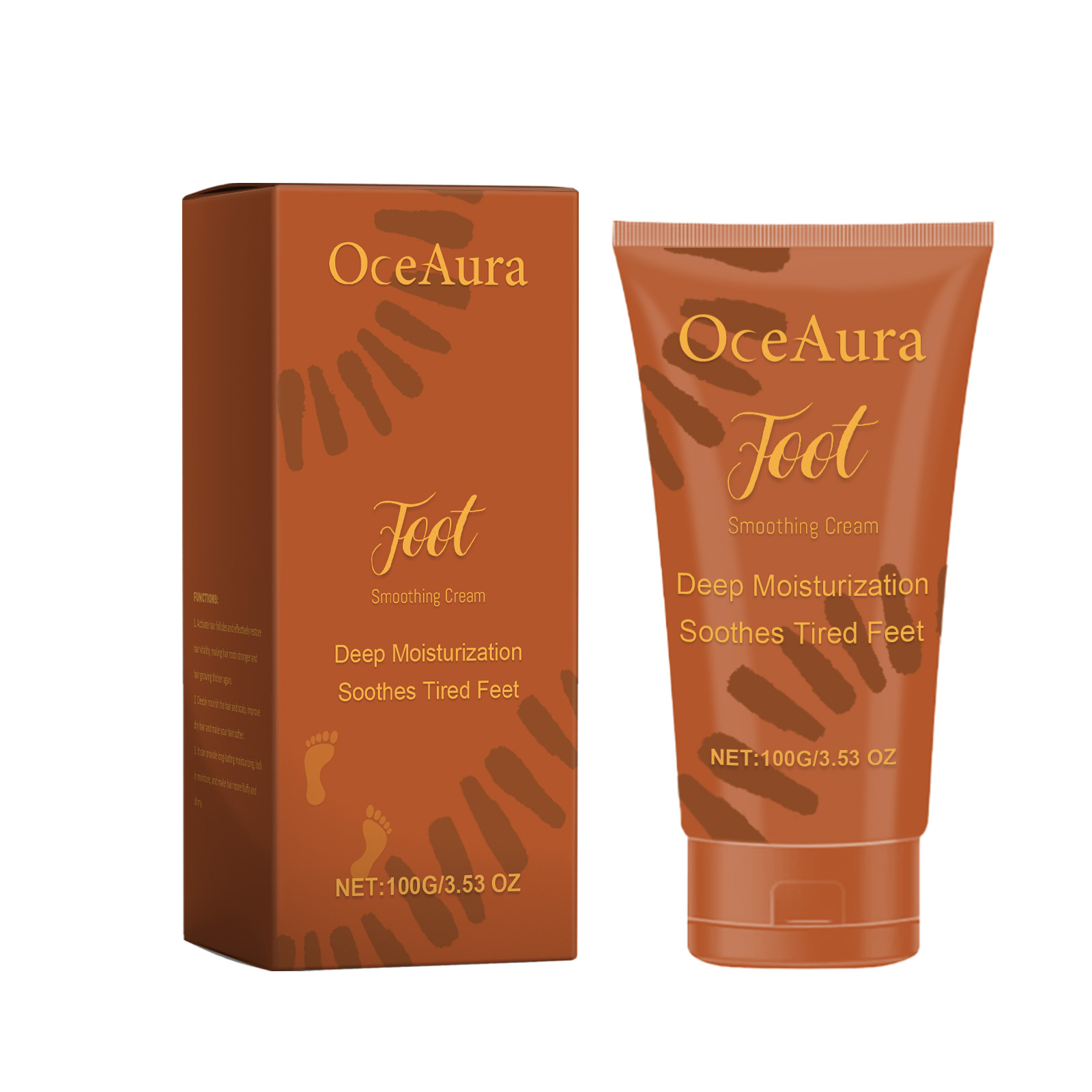 OceAura Foot Moisturizing Cream Soothing Dry Feet Hydrating Moisturizing Tender Foot Cream