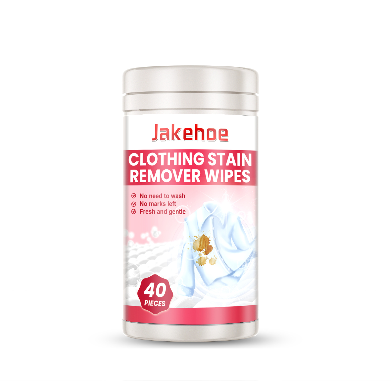 Jakehoe Clothes Stain Remover Wipes Grease Stain Remover Mil