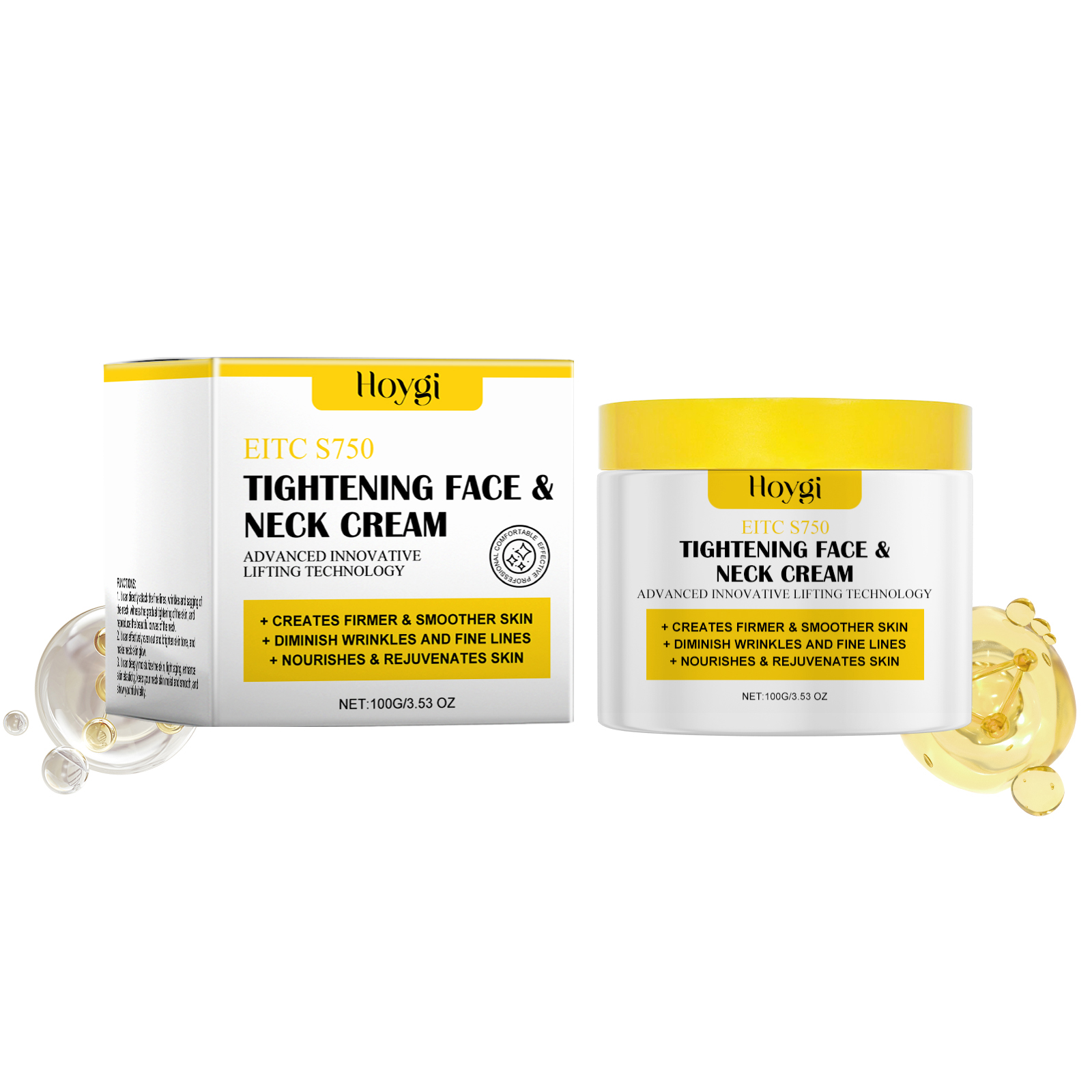 Hoygi Neck Care Cream Face And Neck Dual Effect Moisturizing And Gentle Moisturizing Cream