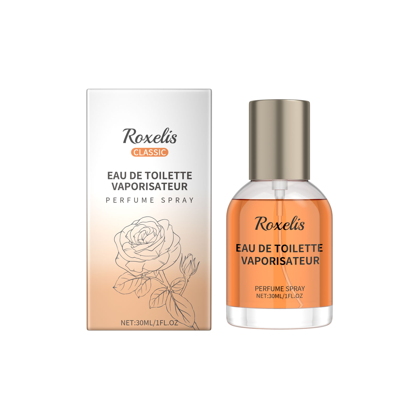 Roxelis Amber Cologne Classic Perfume, Lasting Fresh Fragrance Charm Amber Fresh Natural Fragrance