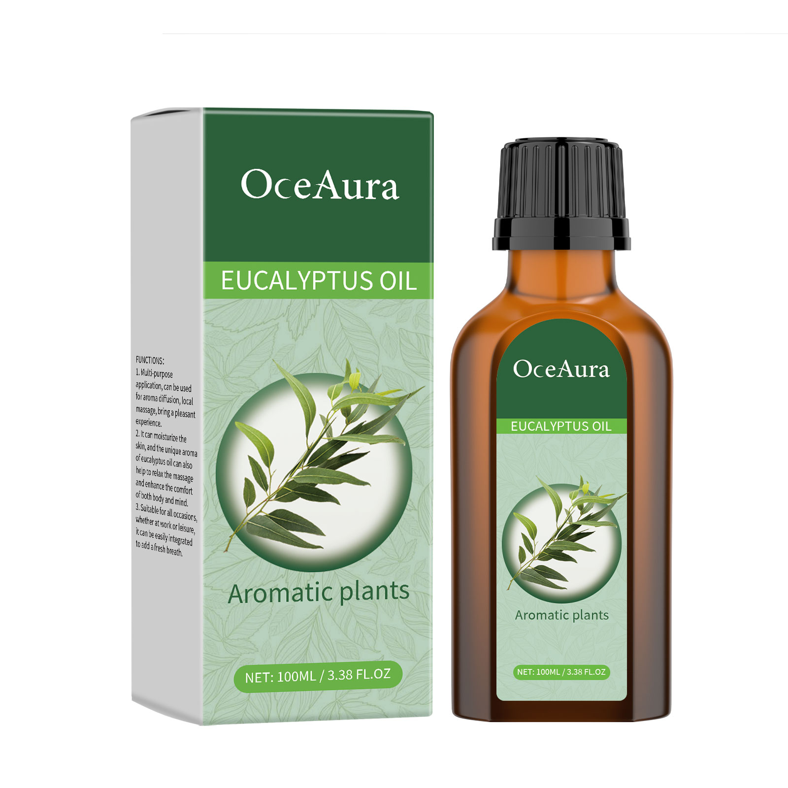 OceAura Eucalyptus Body Essential Oil Gently Moisturizes And