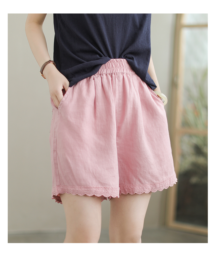 Linen Shorts Women Summer Fashion Casual Personality Women's Capri Pants 9F196CF4F560D2E3D0EB2A33183938C9