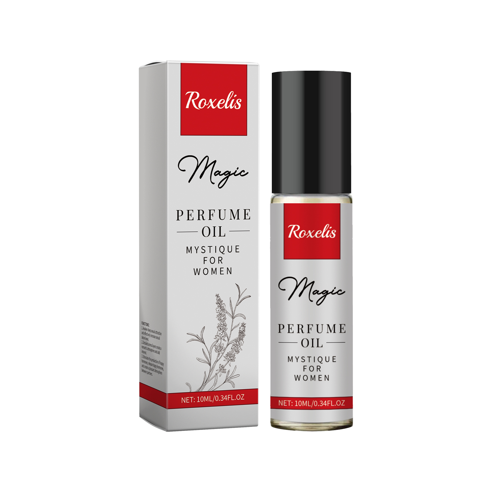 Roxelis Charm Pure Perfume Oil Cologne Pheromone Romantic Fragrance Lasting Fragrance Portable Vial