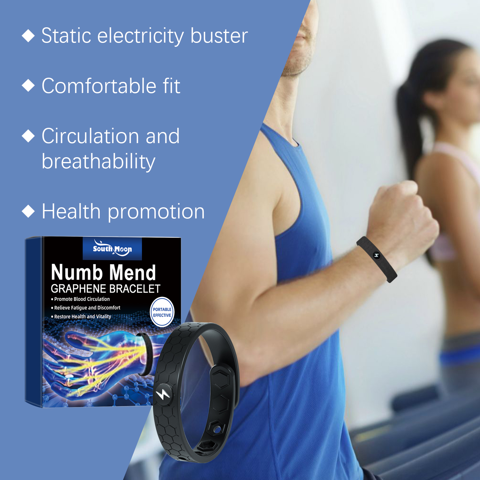 Adjustable bracelet secured during exercise