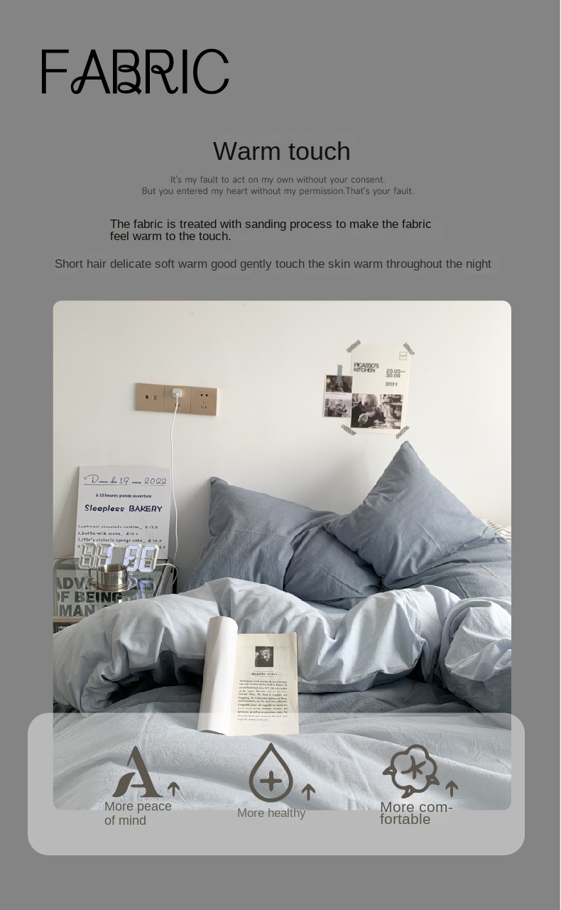 Solid Color Simple Four-Piece Set Flannel Quilt Cover - Summer Washed Cotton Bedding -Three-Piece Set, obors.com Solid Color Simple Four-Piece Set Flannel Quilt Cover - Summer Washed Cotton Bedding -Three-Piece Set, https://obors.com/product/solid-color-simple-four-piece-set-flannel-quilt-cover-summer-washed-cotton-bedding-three-piece-set/